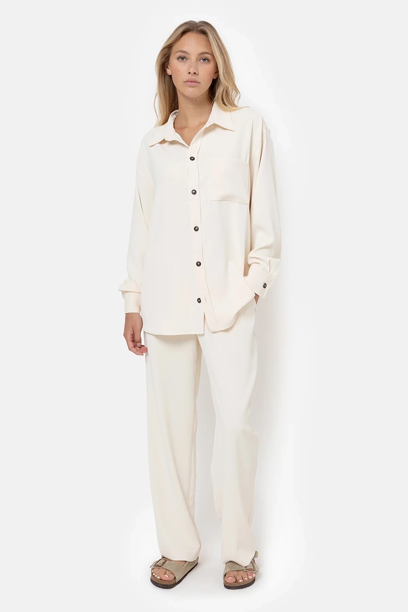 Dames broek ecru