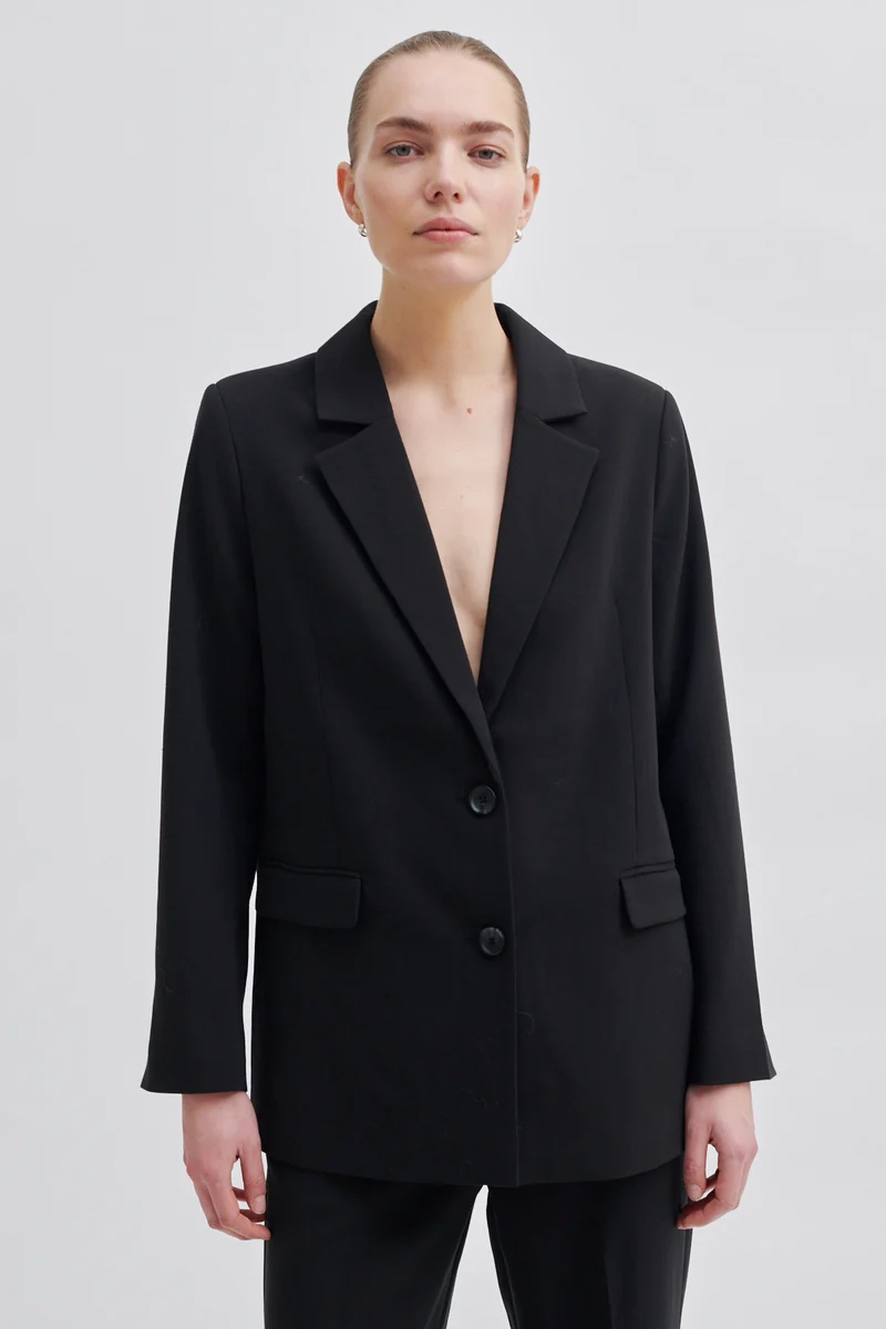 Dames blazer zwart