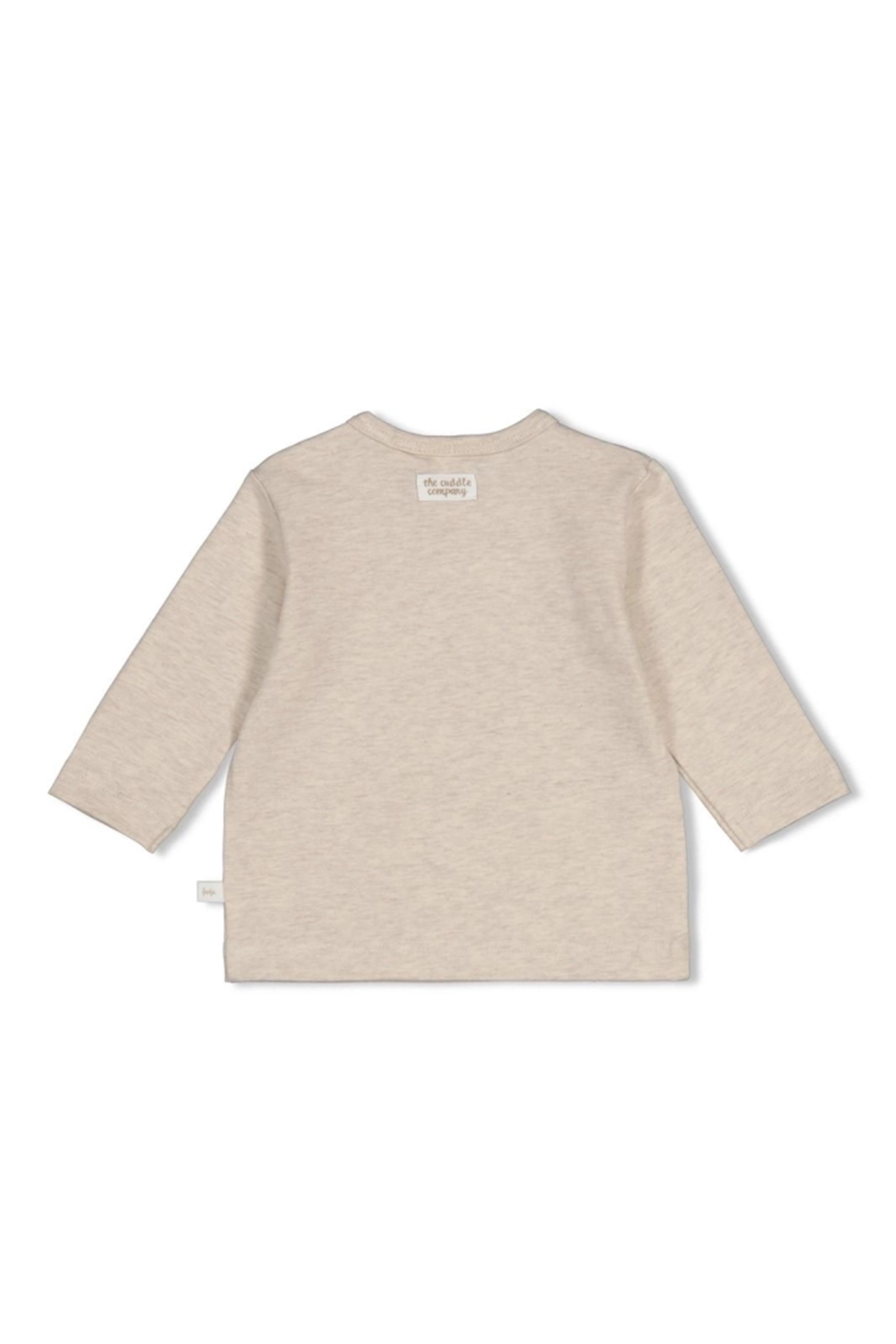 Baby t-shirt lange mouw bruin