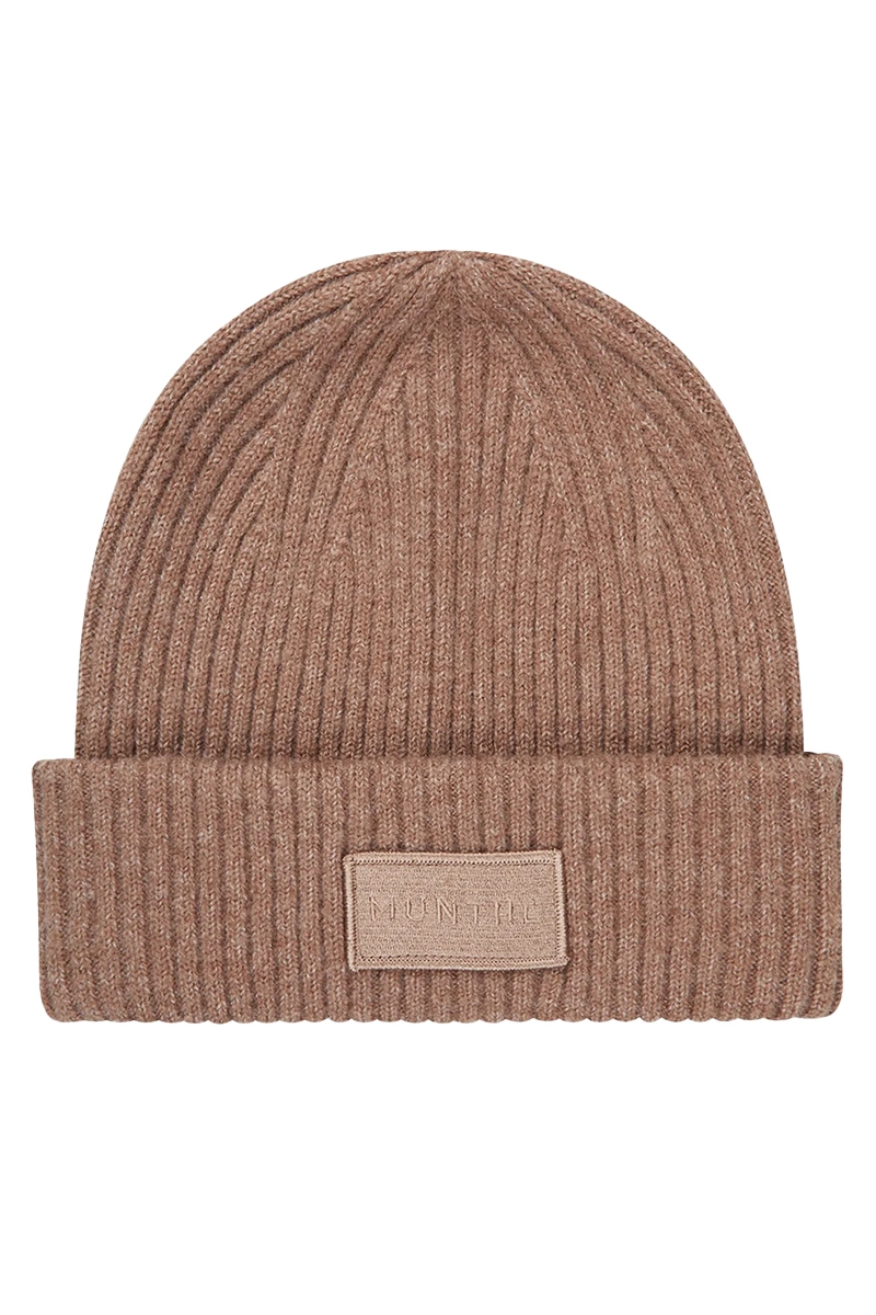 Munthe Dames muts bruin/beige-2 1