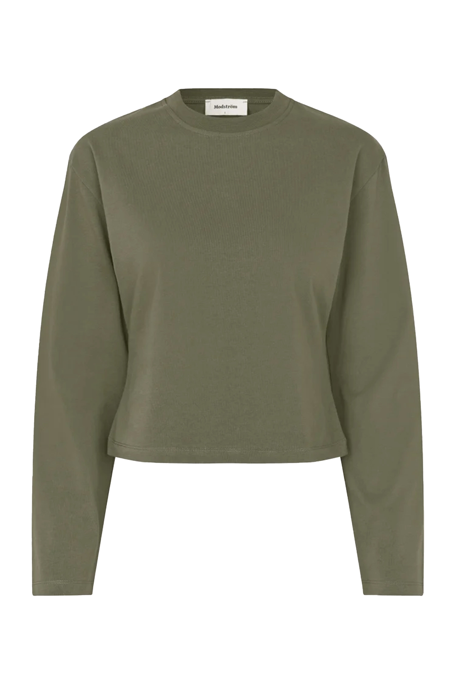 Dames t-shirt lange mouw groen