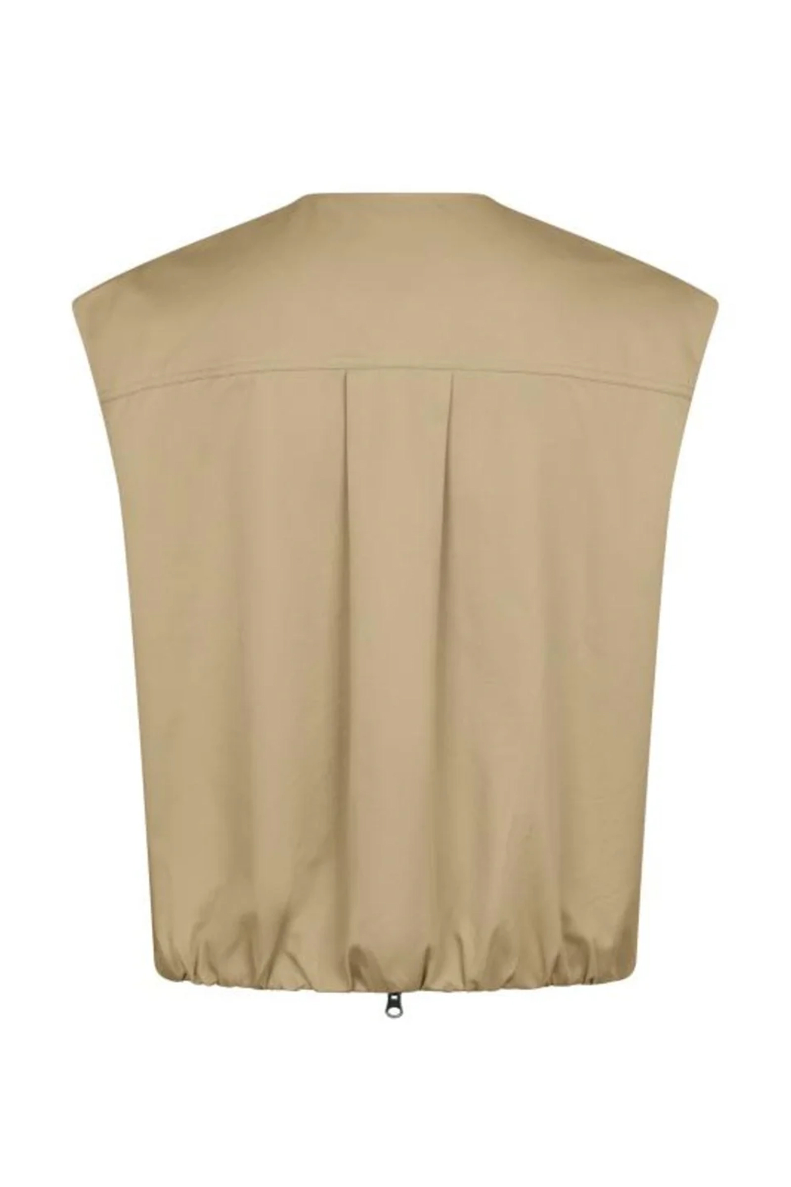 Dames vest bruin