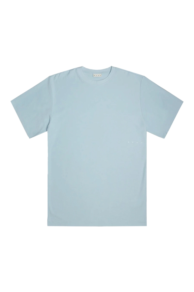 Heren t-shirt kortemouw blauw