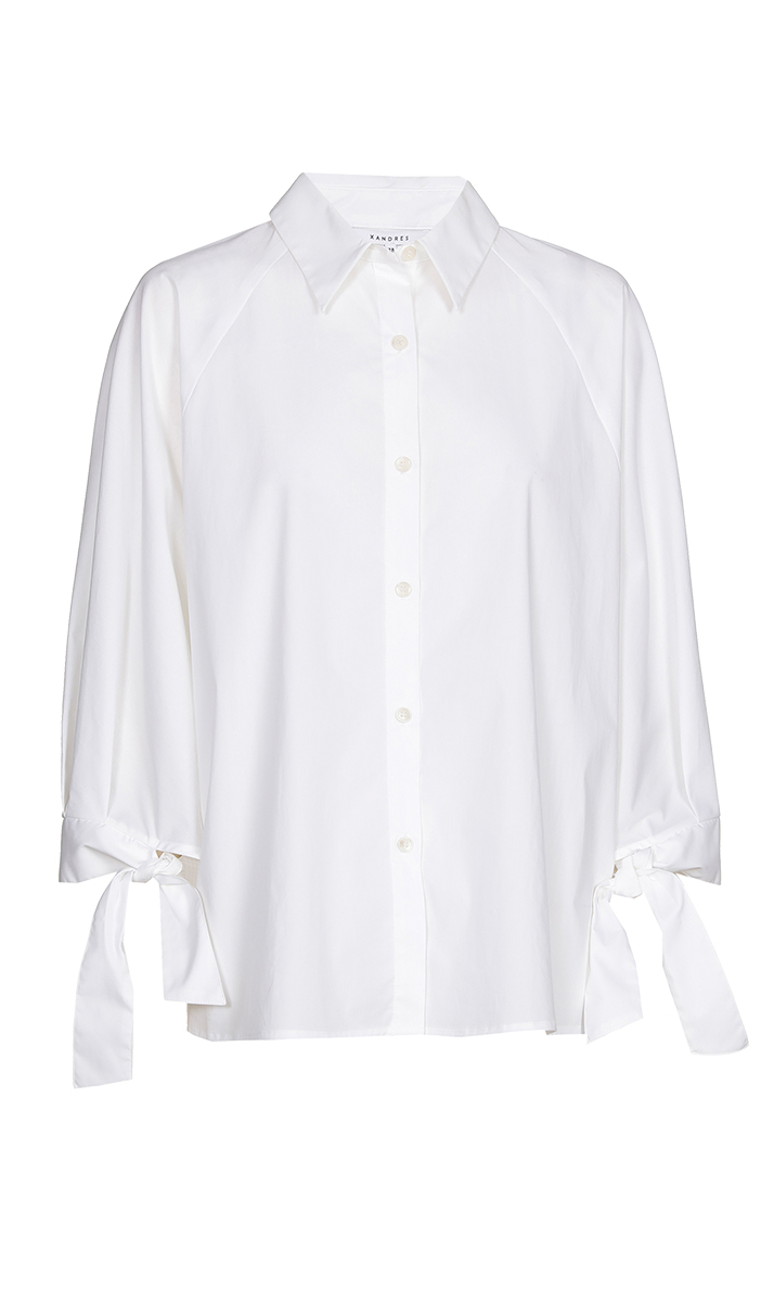Dames blouse lange mouw ecru