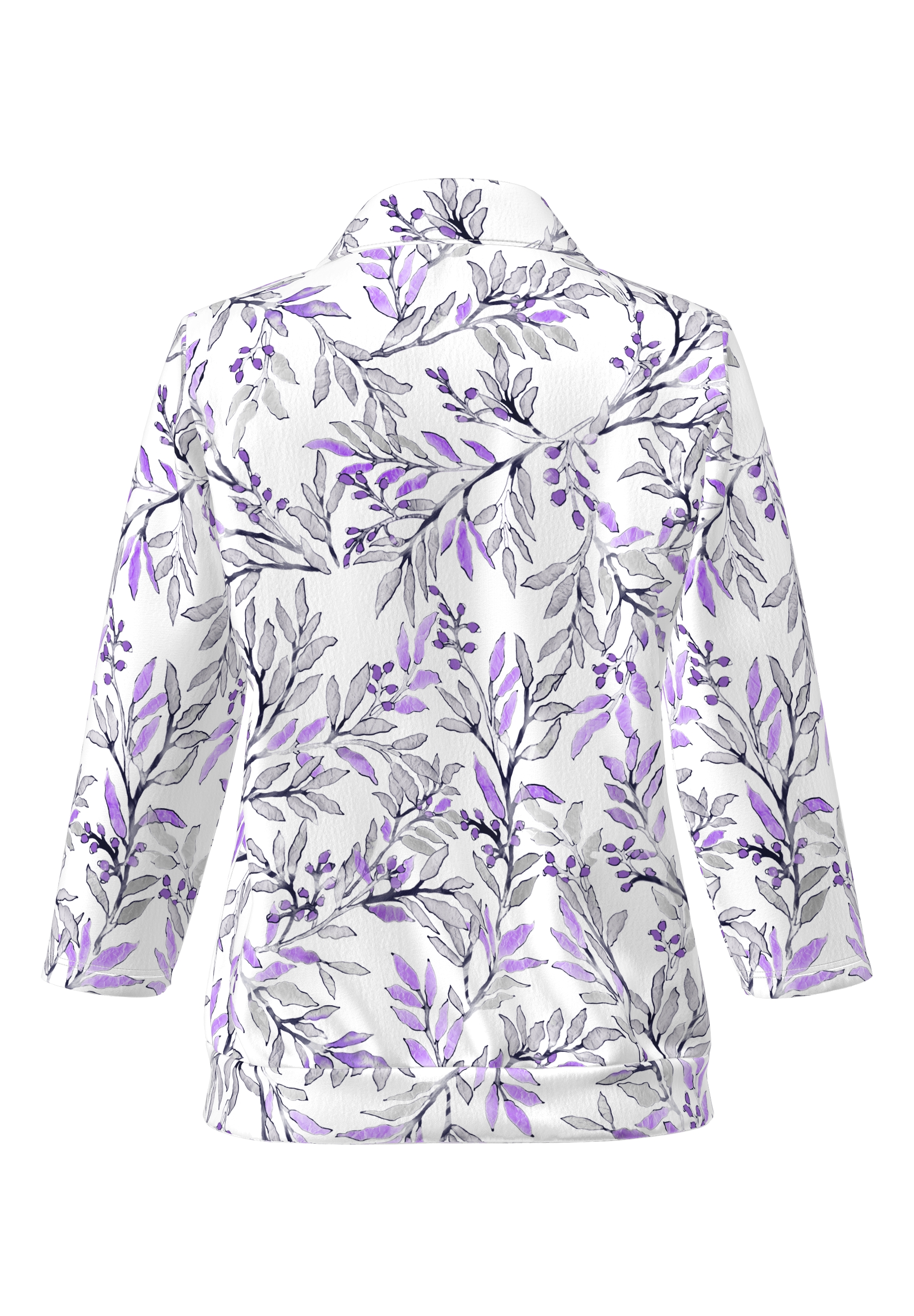 Dames t-shirt lange mouw paars