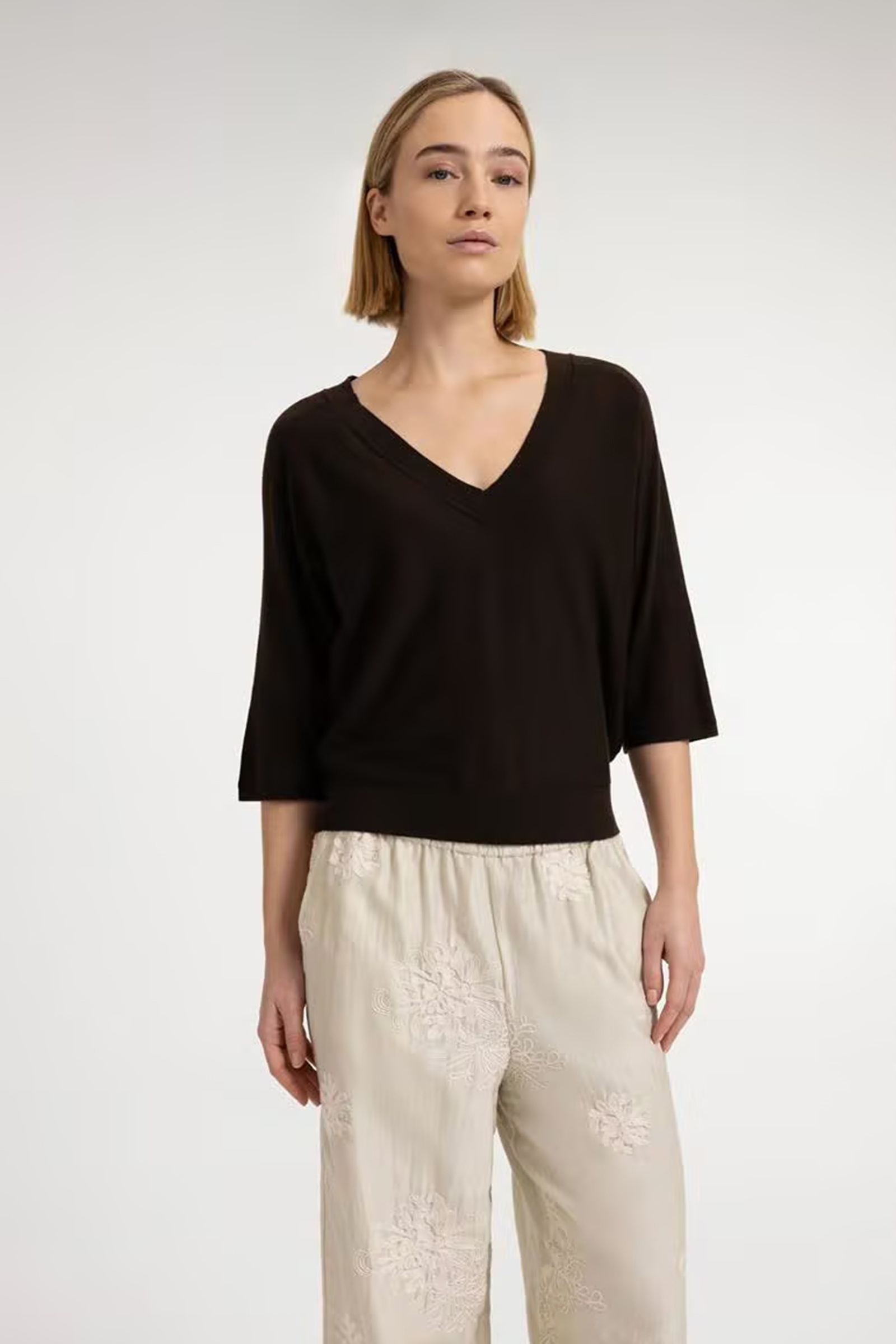 Dames sweater bruin