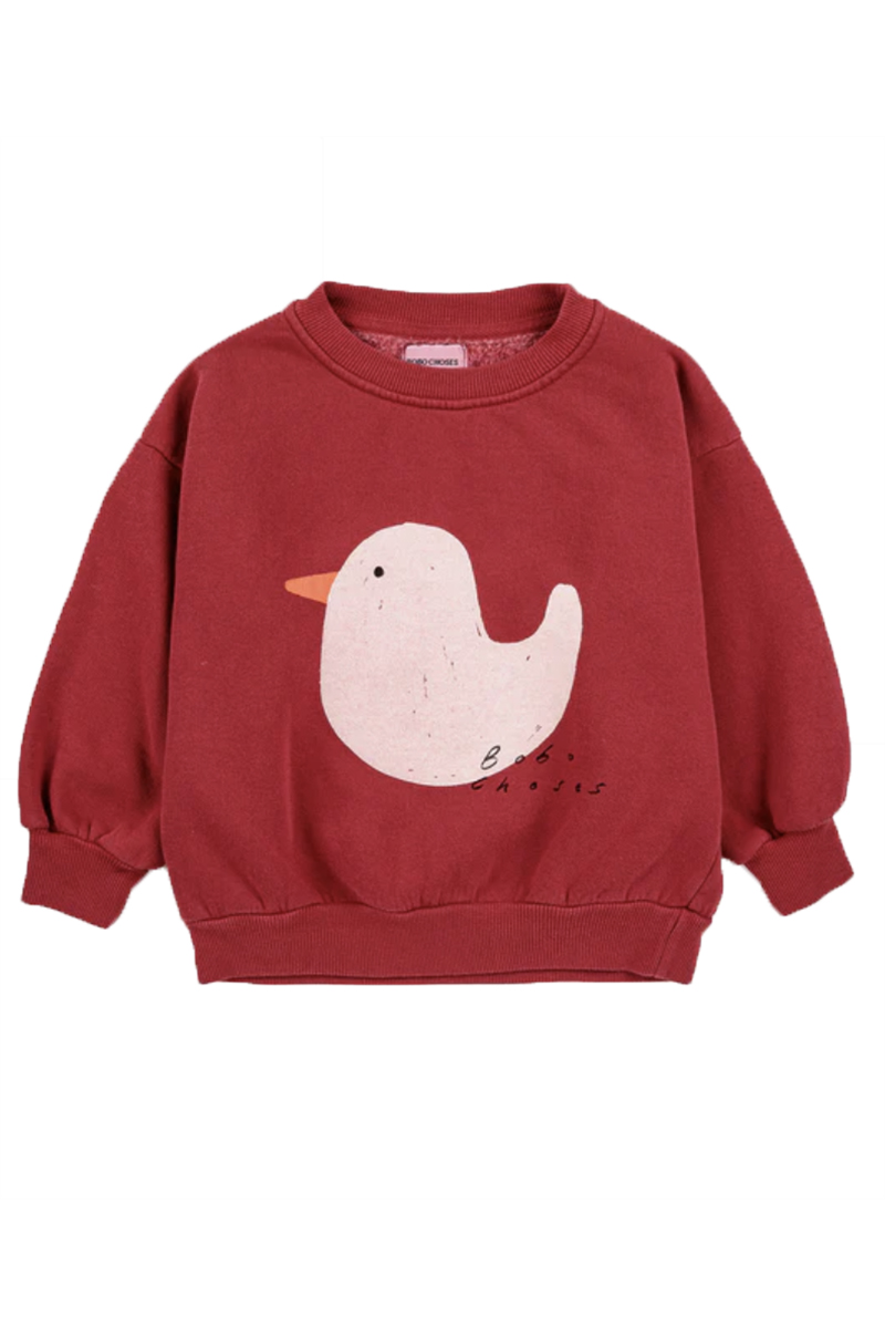 Bobo Choses rubber duck sweatshirt Rood-1 1