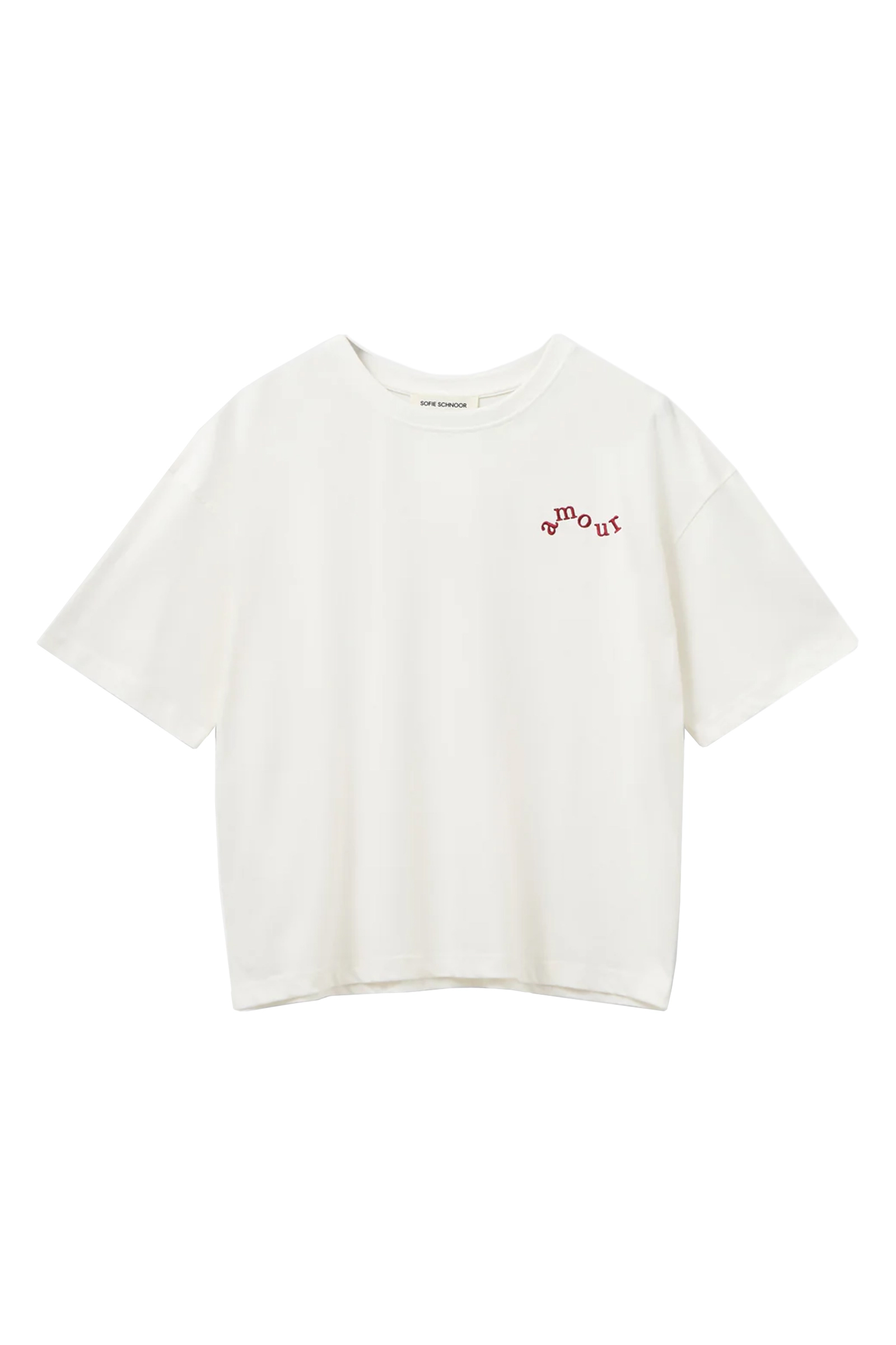 Meisjes t-shirt korte mouw wit