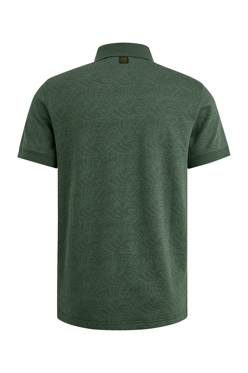 PME Legend Short sleeve polo Jacquard jersey Groen-1 2