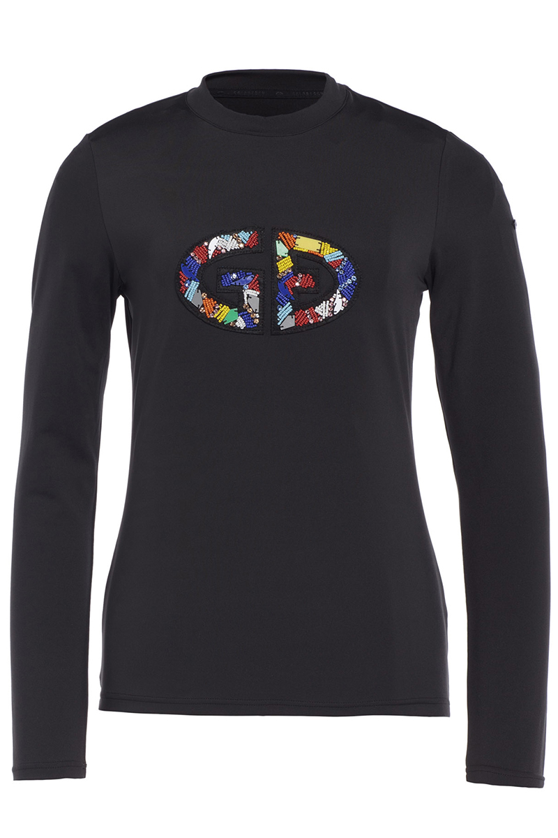 Goldbergh RHINESTONE T-SHIRT L/S Zwart-1 1