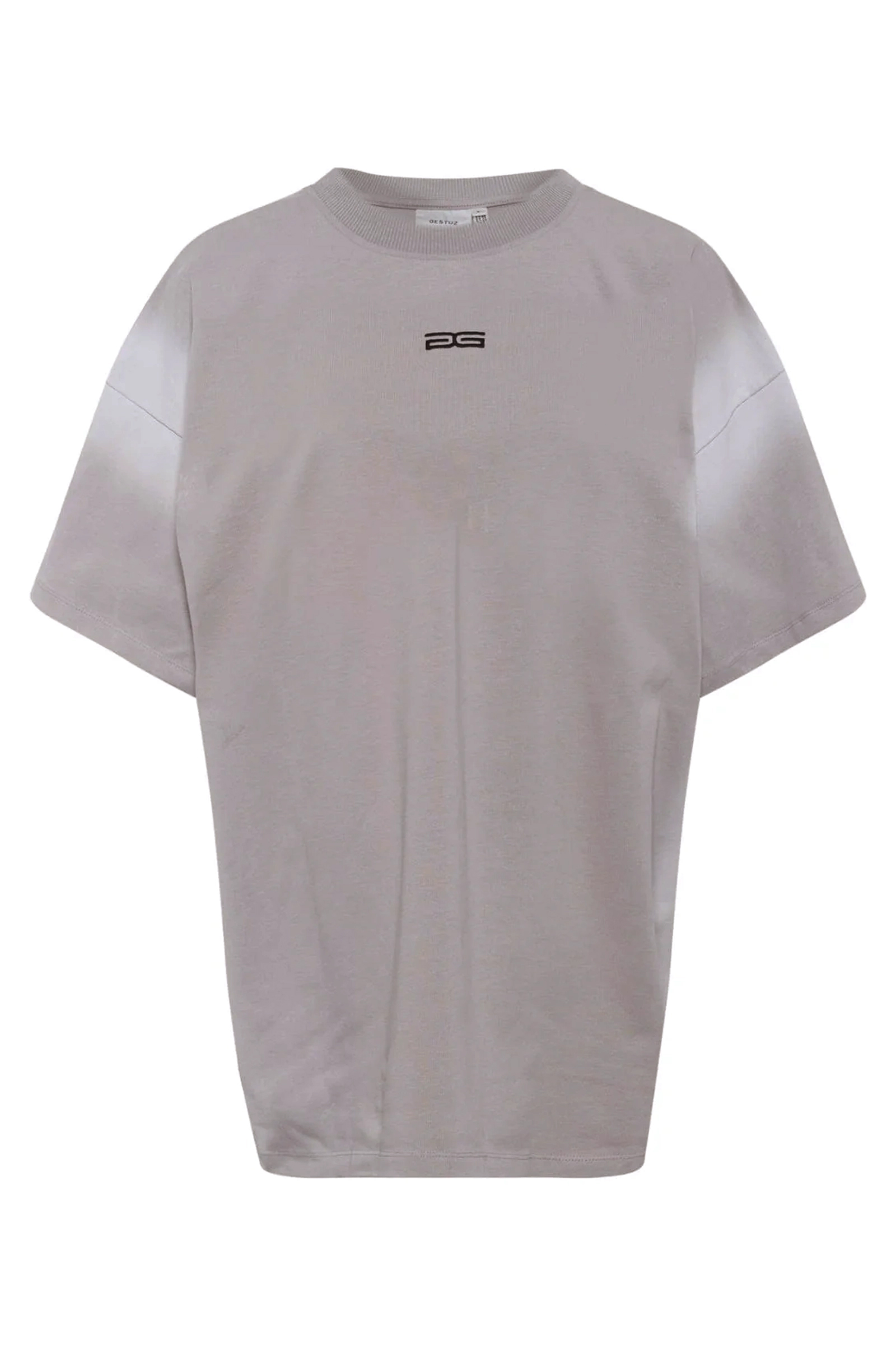 Dames t-shirt korte mouw grijs