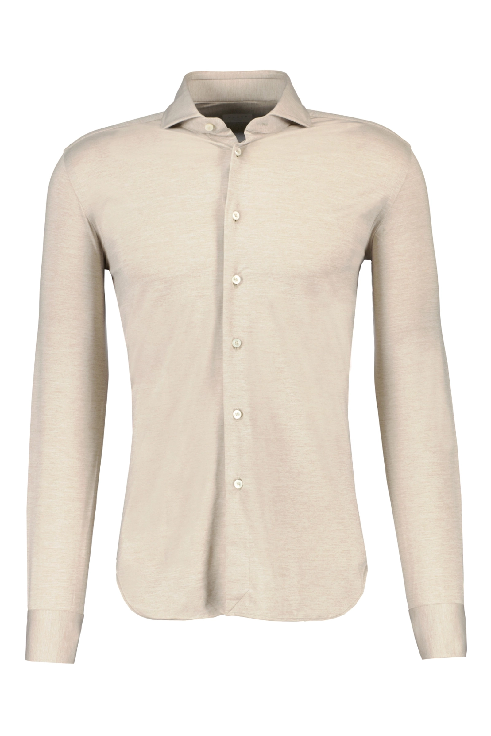 Heren overhemd lm casual bruin