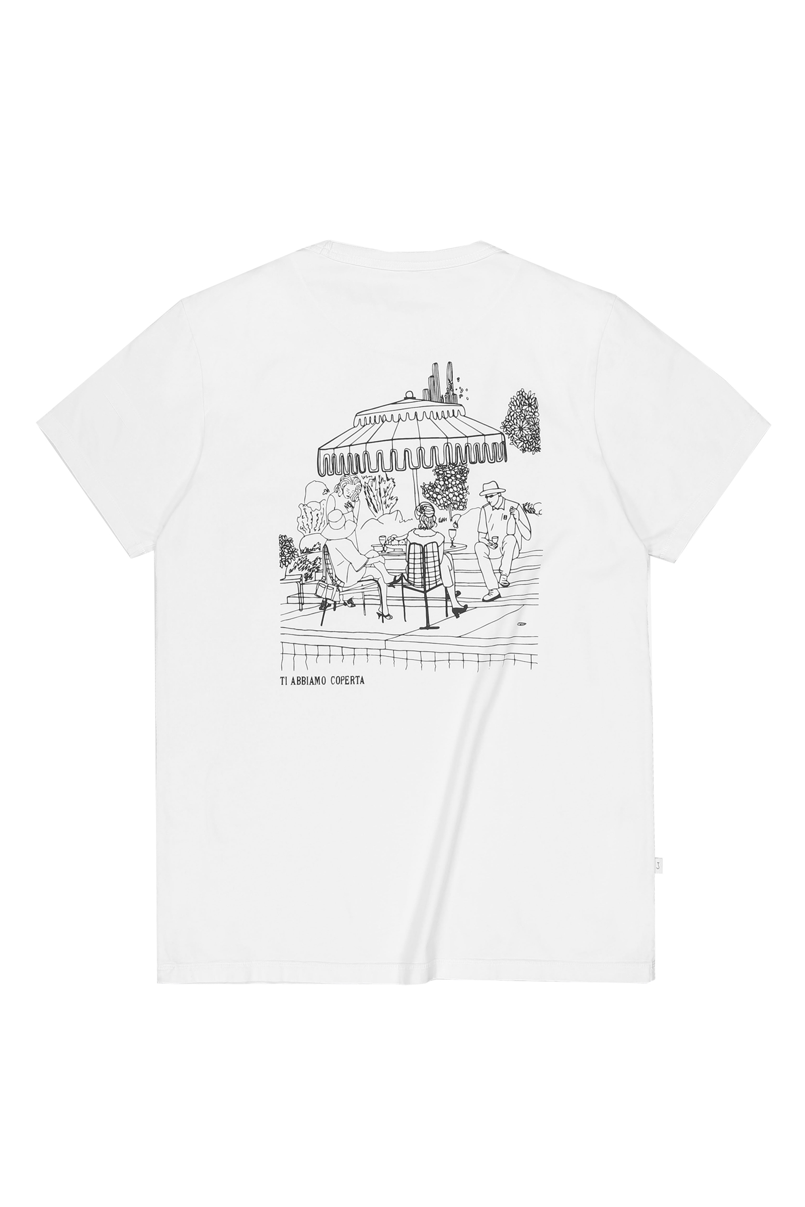 Heren t-shirt kortemouw ecru