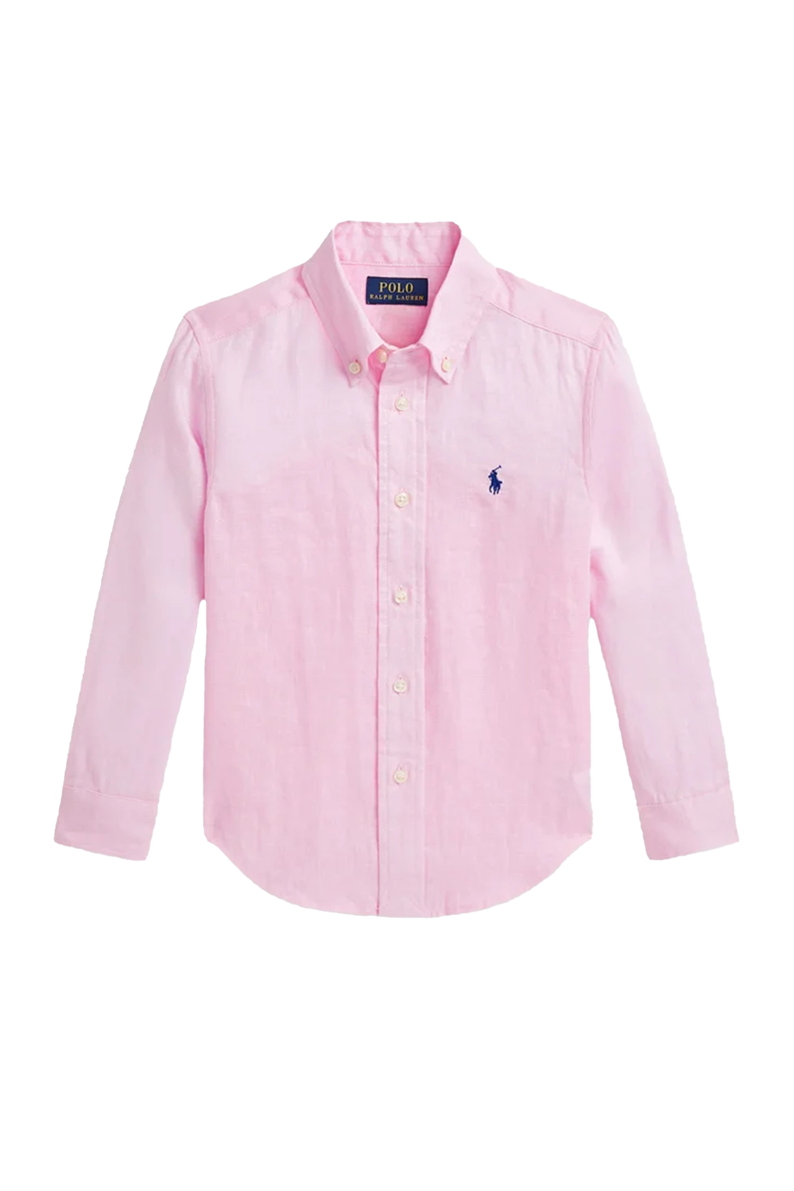 Jongens overhemd lange mouw rose