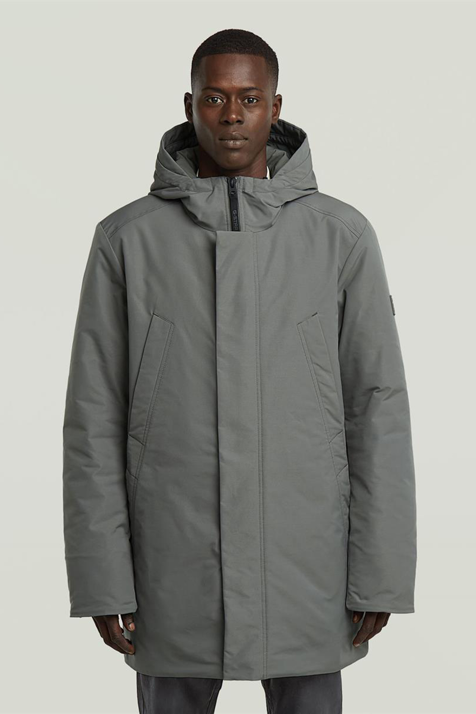 Heren jas grijs