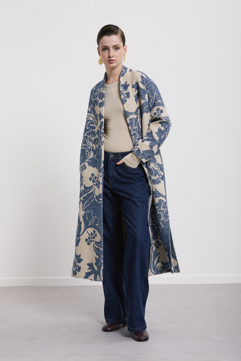 Dames jas blauw