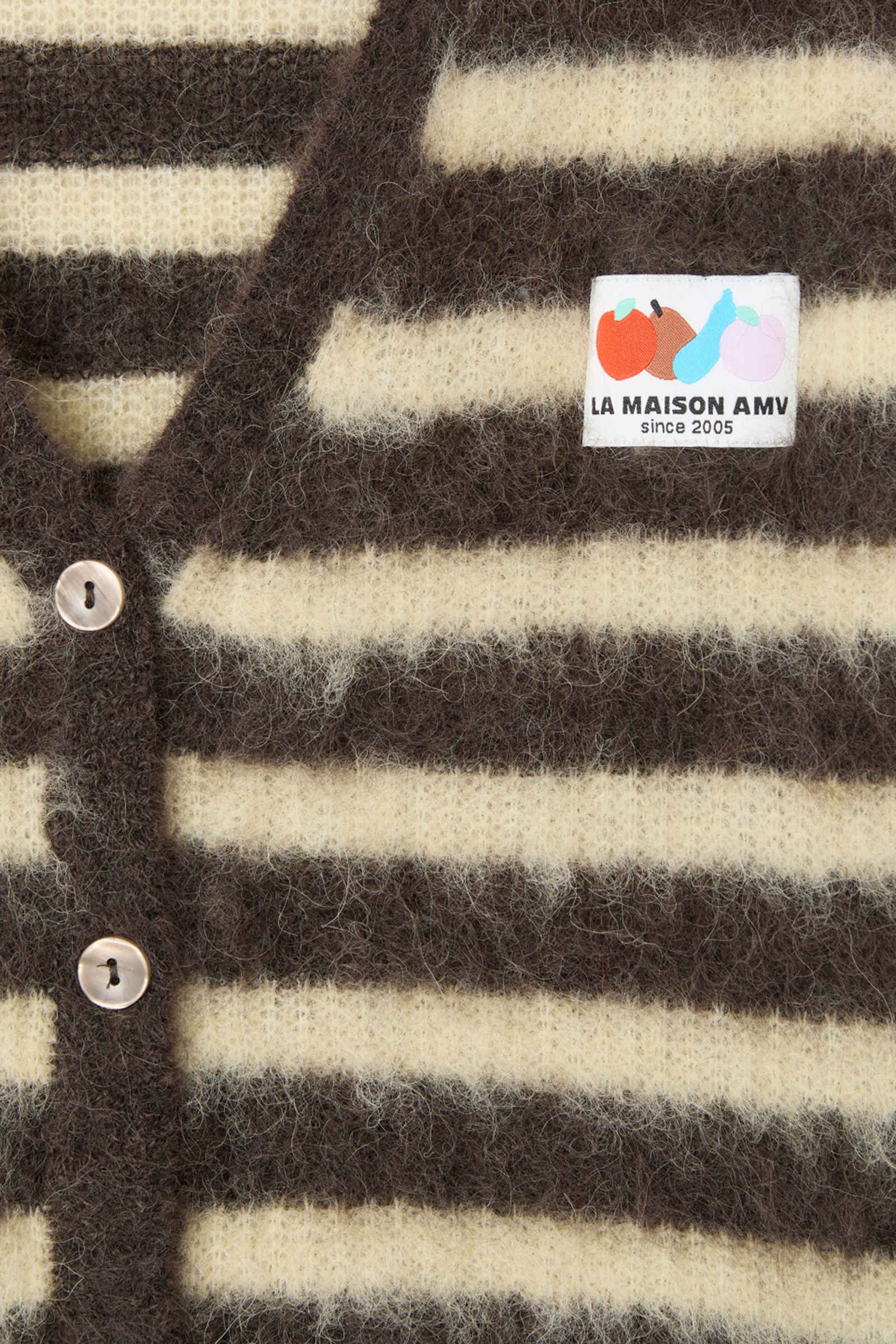 Dames vest bruin
