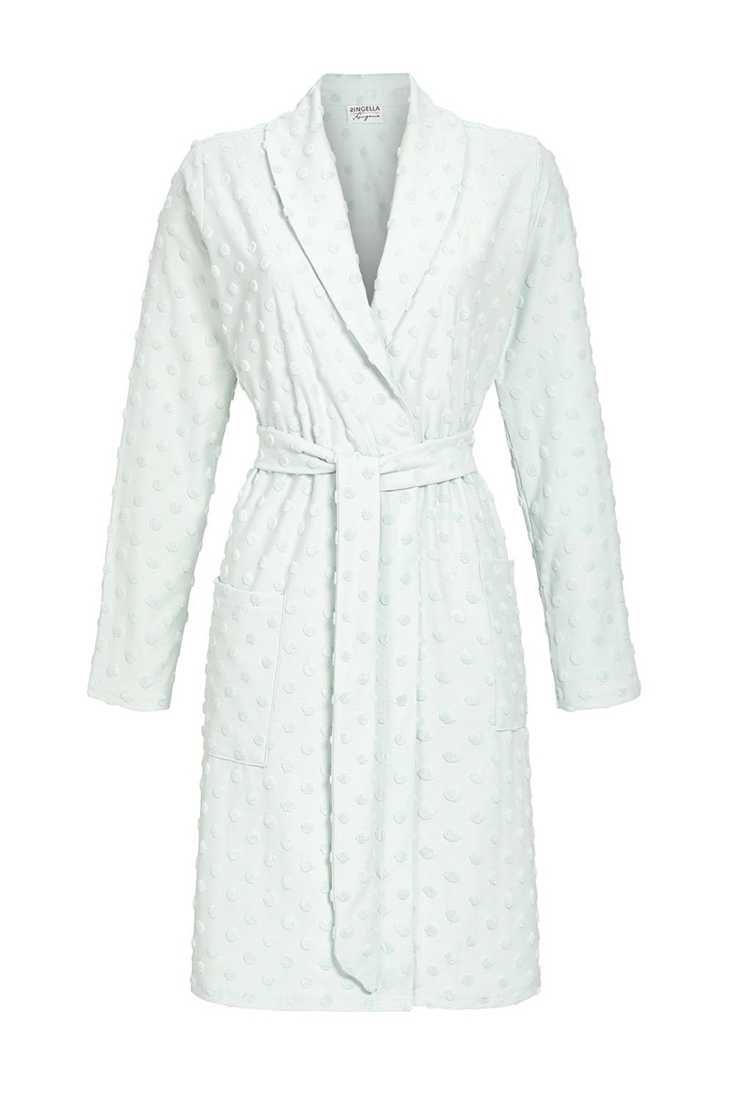 Ringella Nachtmode dames badjas Blauw-1 1