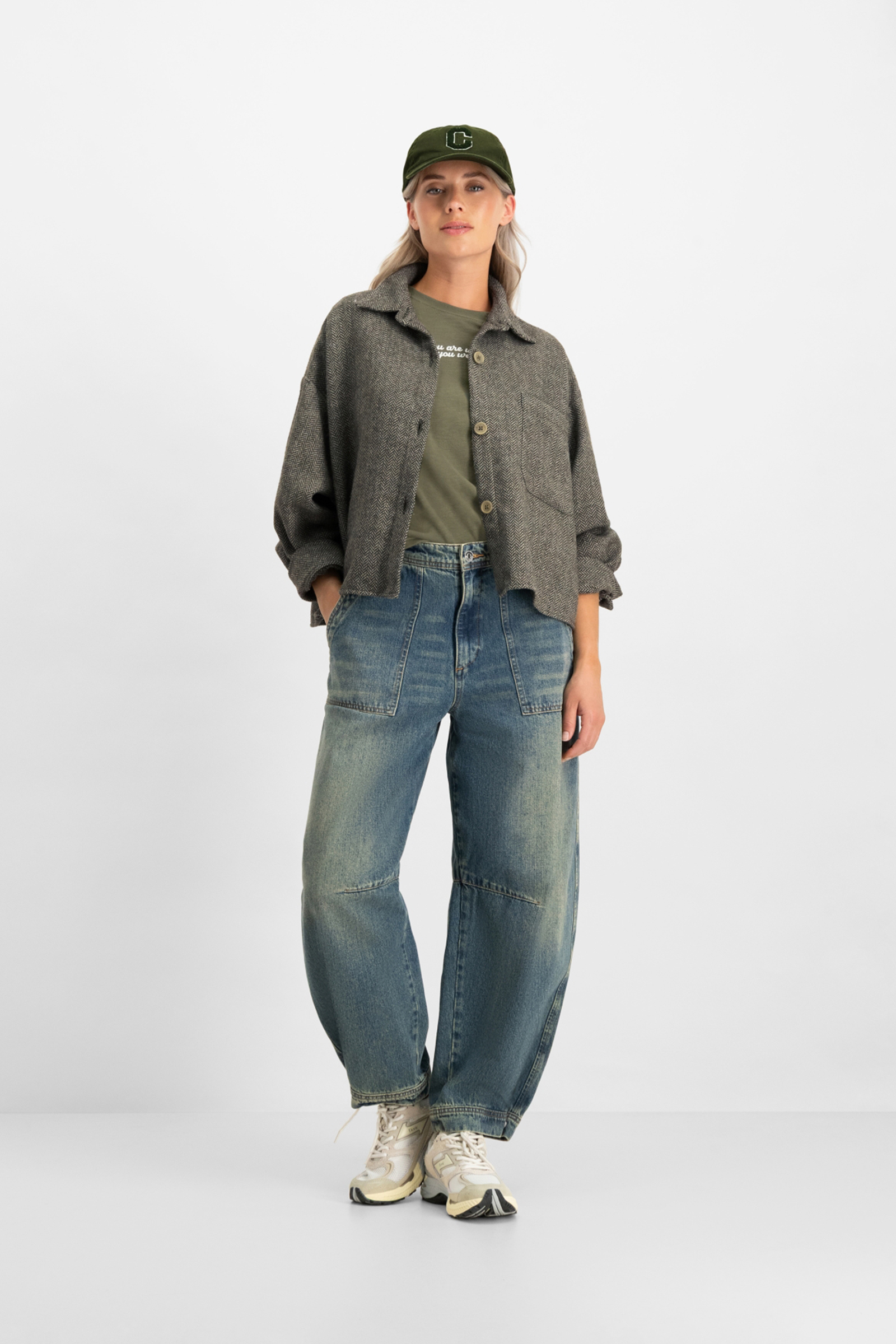 Dames blouse lange mouw bruin