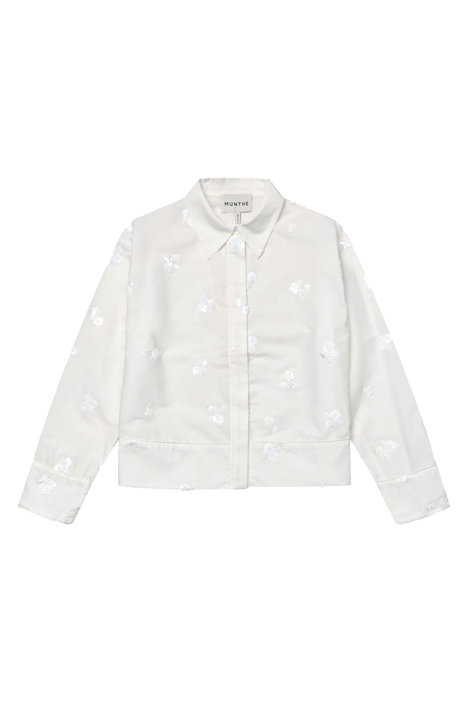 Dames blouse lange mouw wit