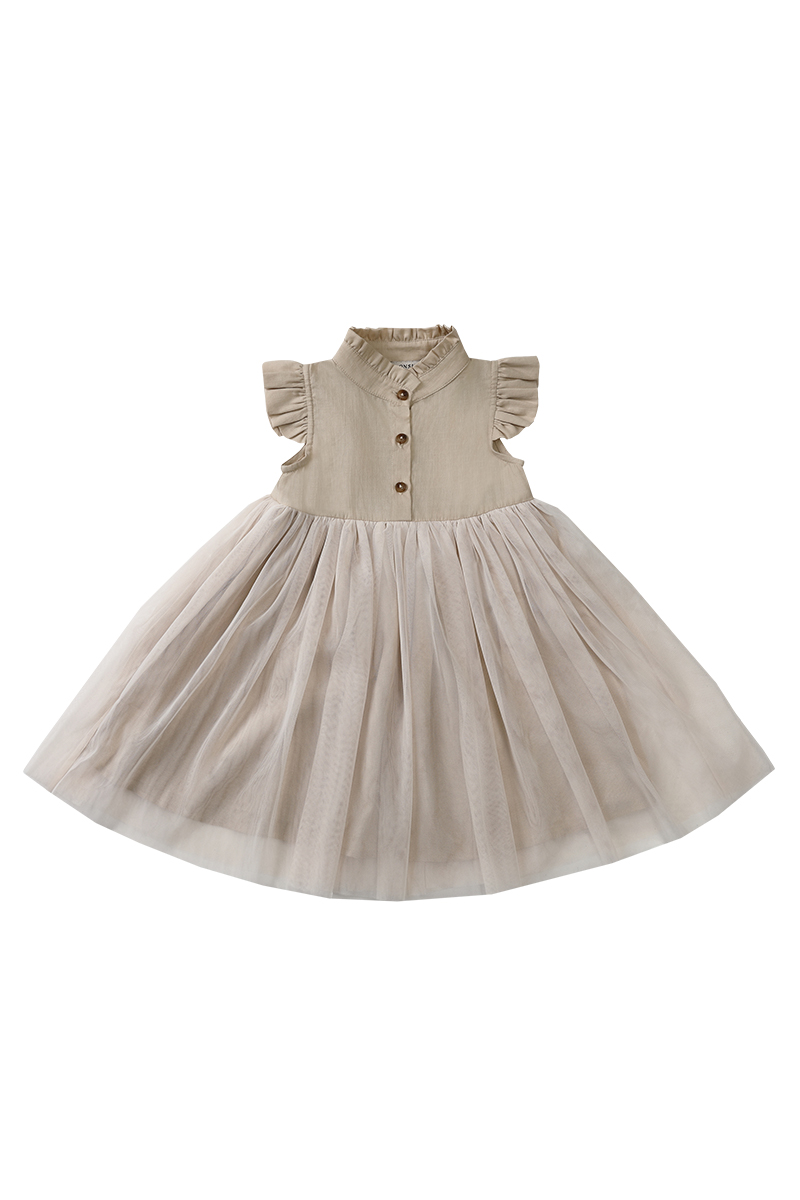 Donsje Amsterdam Fleurance dress bruin/beige-1 1