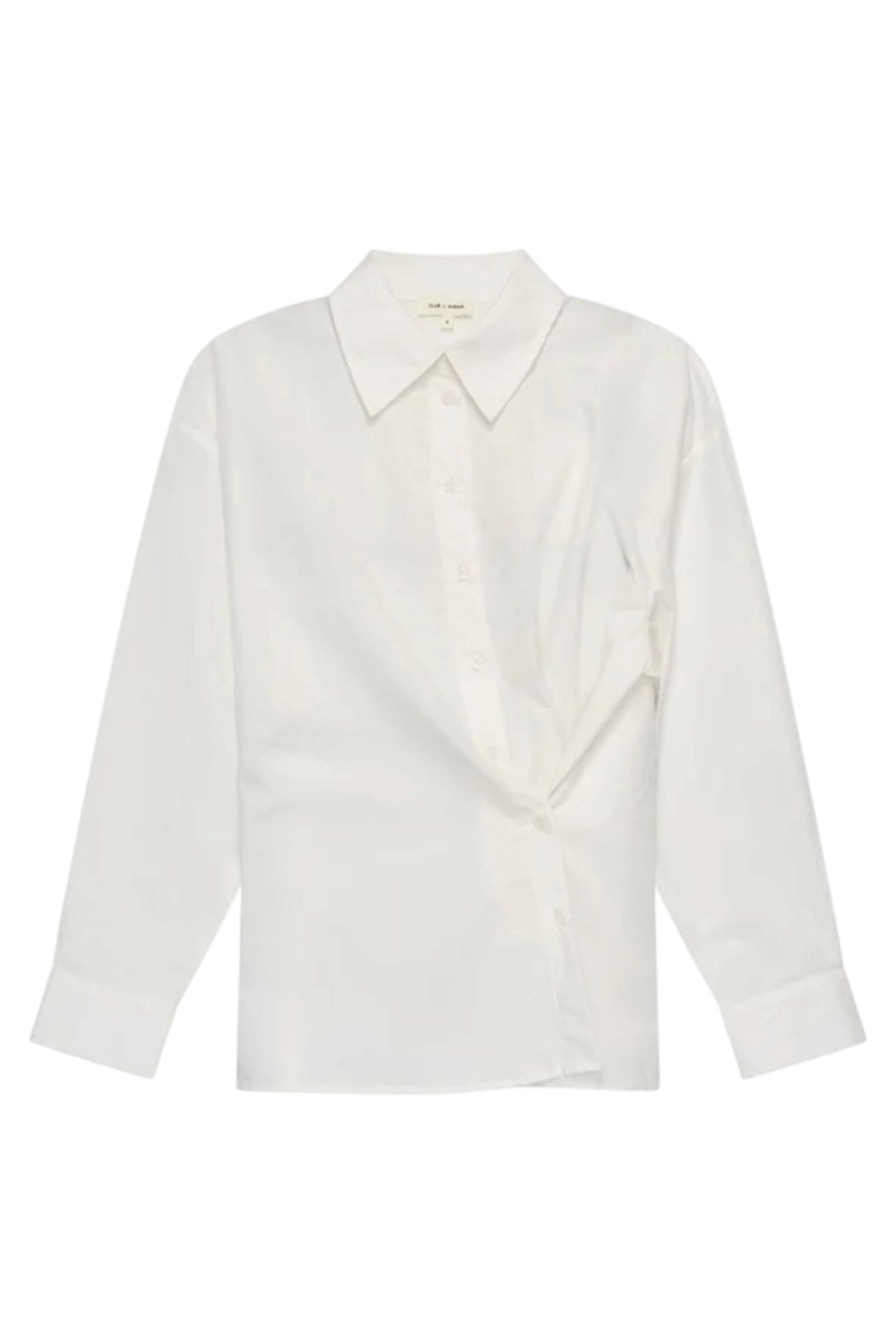 Dames blouse lange mouw wit