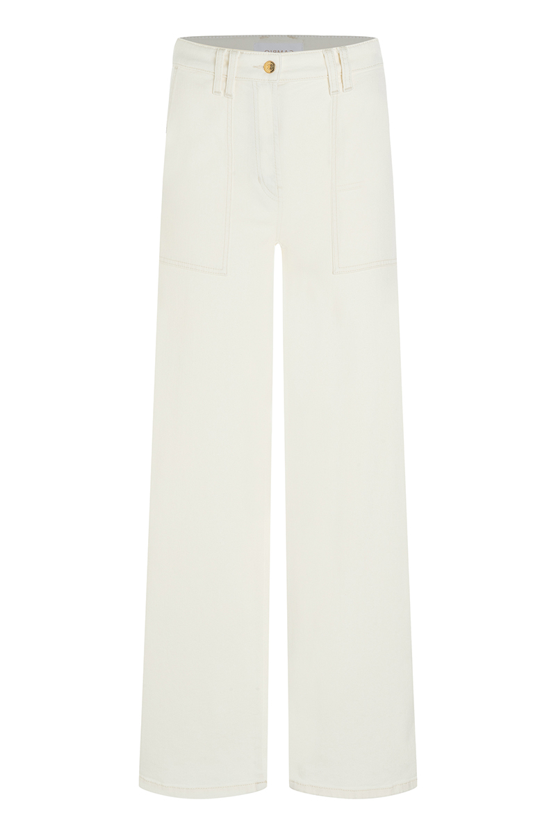 Dames jeans ecru
