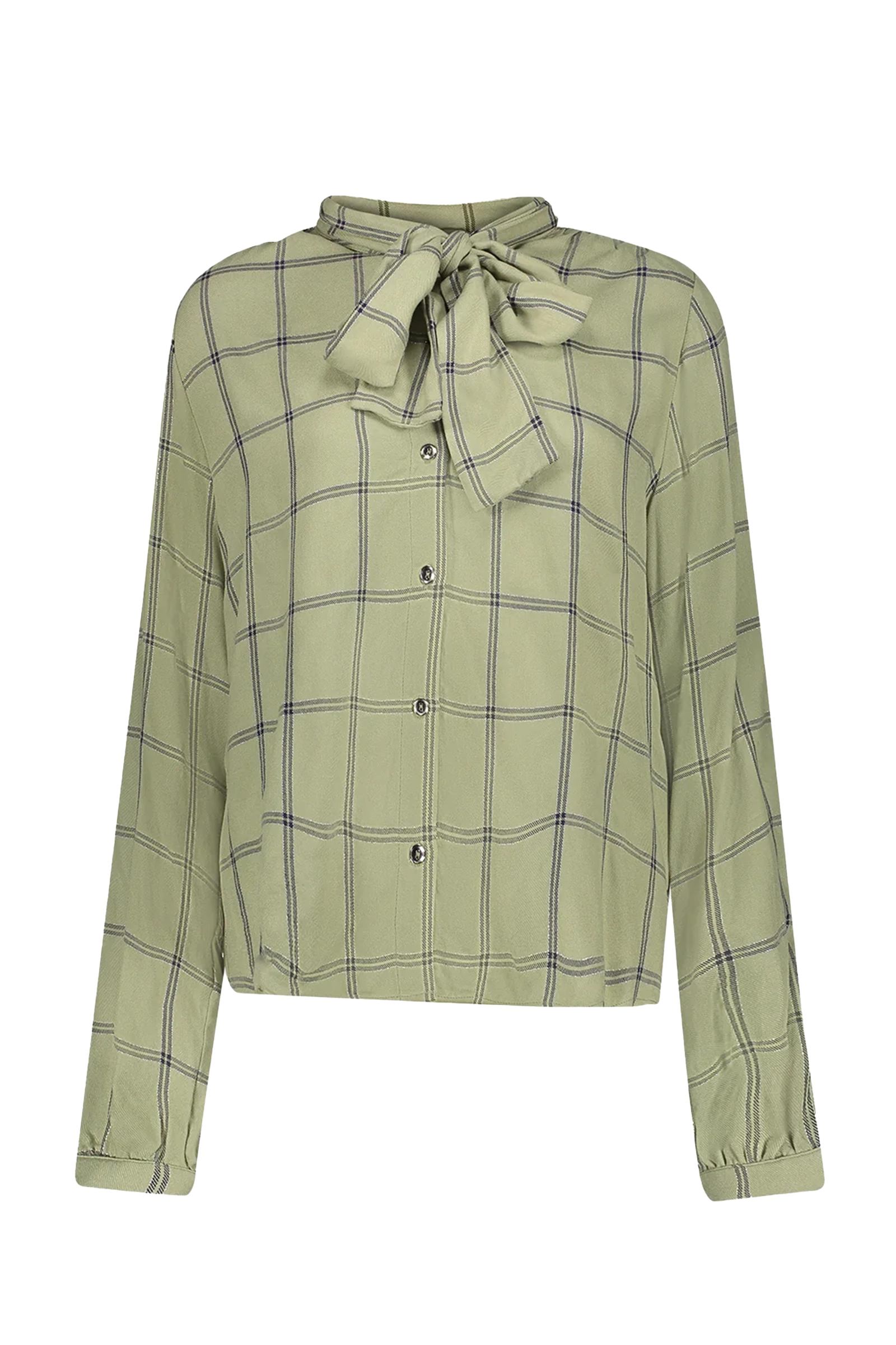 Dames blouse lange mouw groen