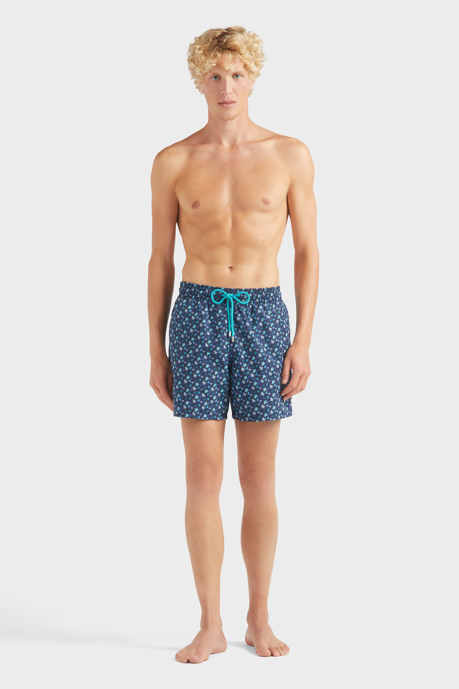 Heren short blauw