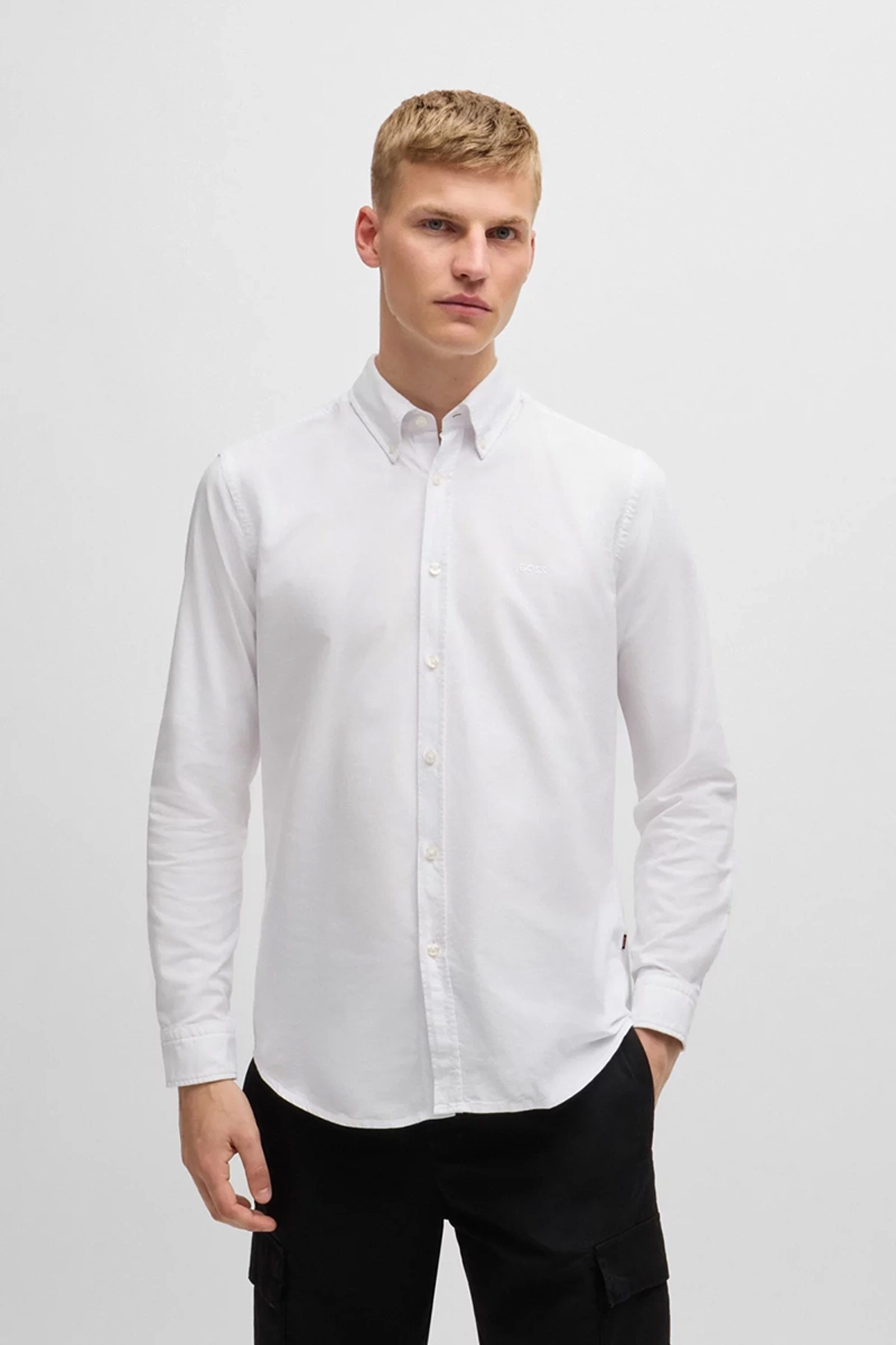 Heren overhemd km dressual wit