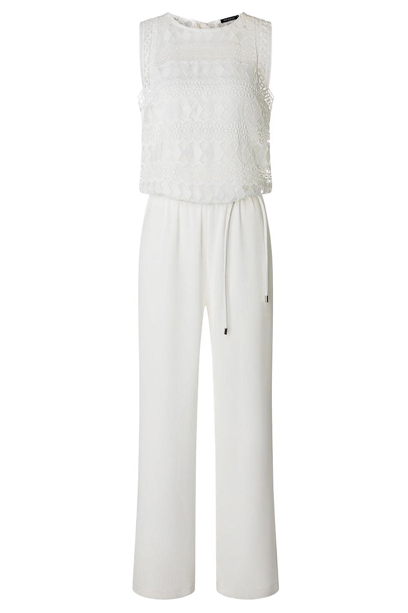 Ana Alcazar Dames jumpsuit/tuinbroek Wit-1 1