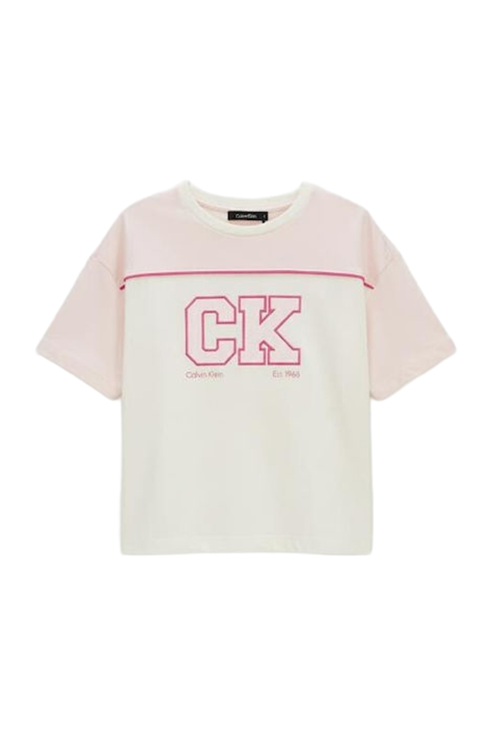 Meisjes t-shirt korte mouw ecru