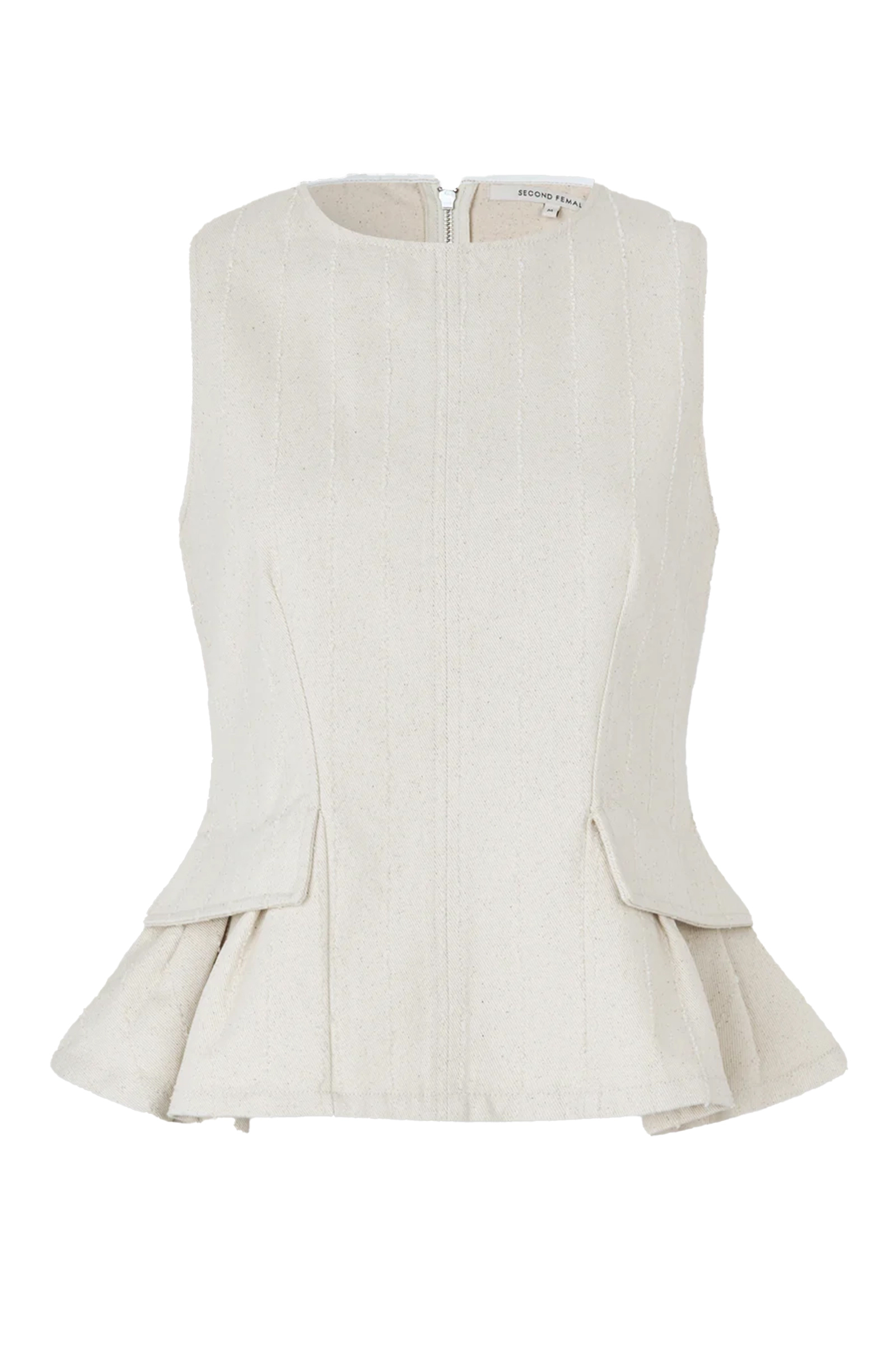 Dames top ecru