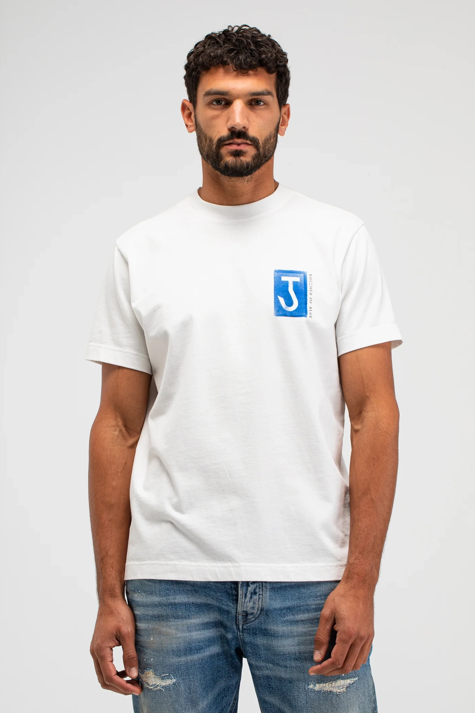 Heren t-shirt kortemouw ecru