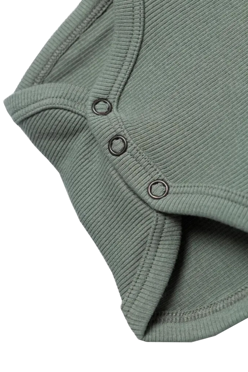 Baby romper lange mouw groen
