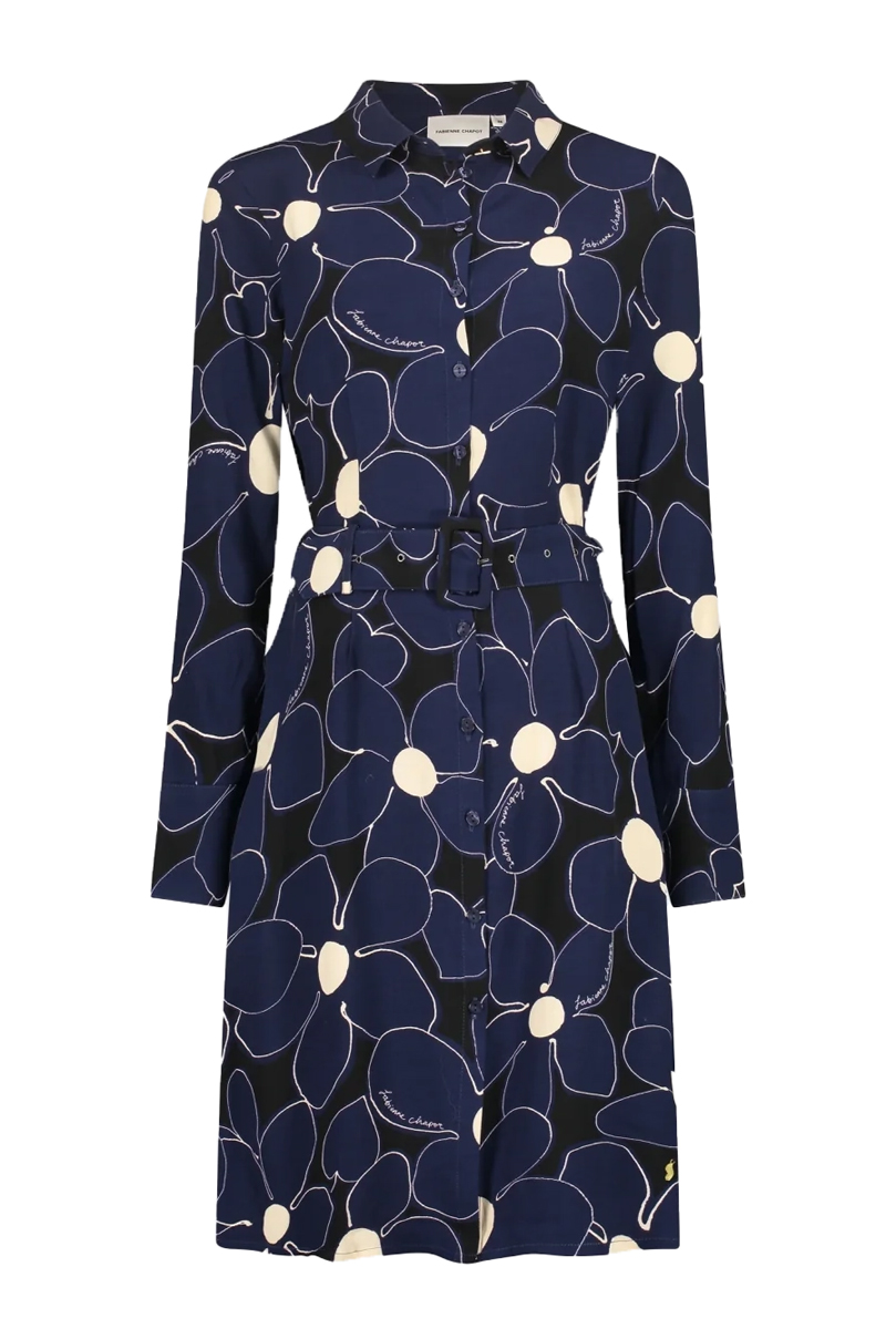 Fabienne Chapot Hayley Jane Dress Blauw-1 Voorwinden