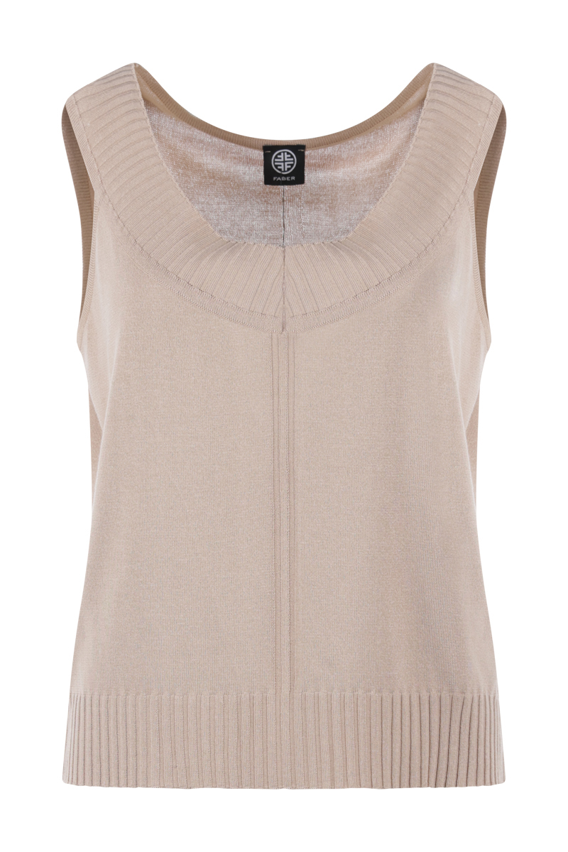 Dames top bruin