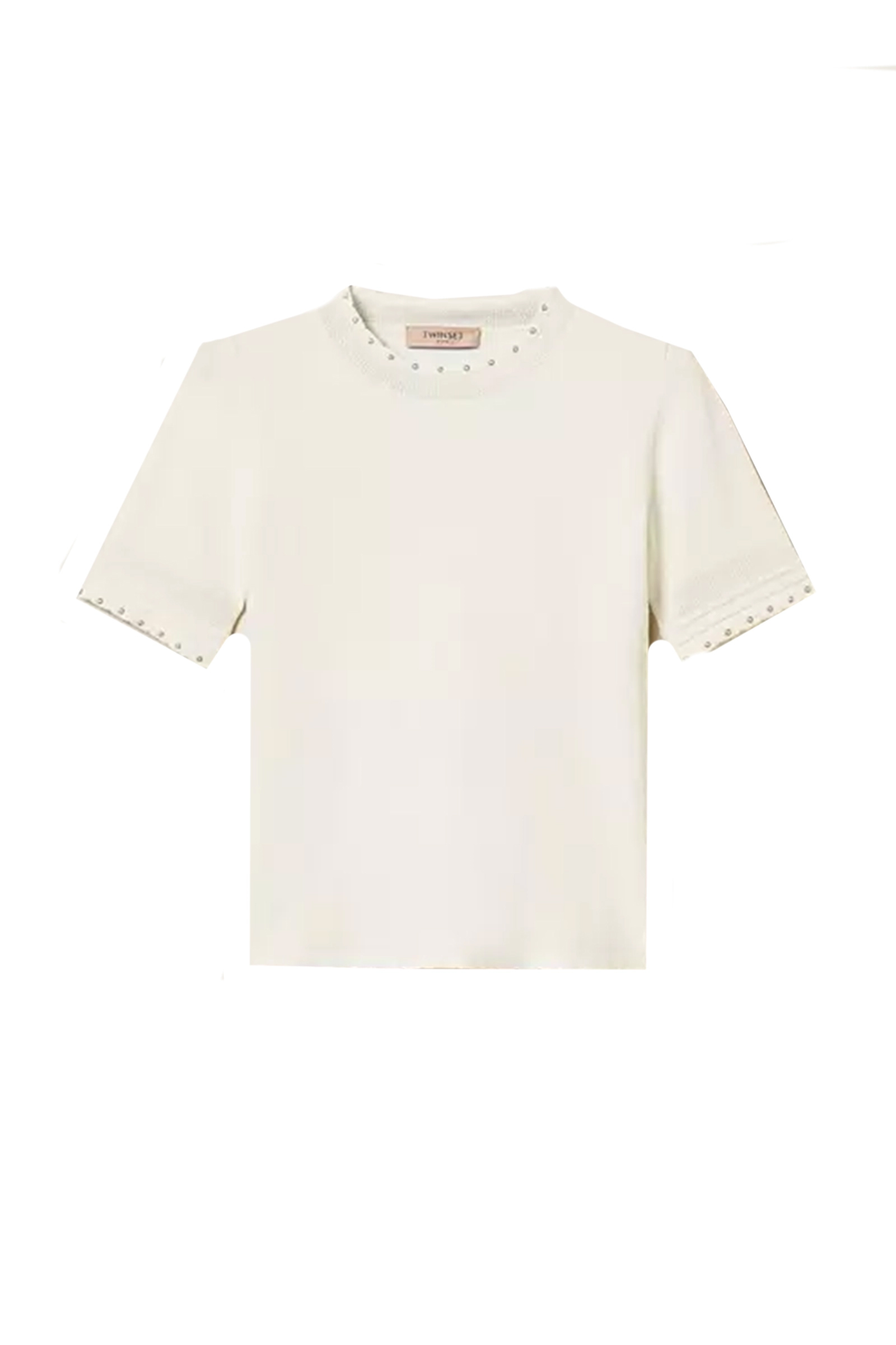 Dames t-shirt korte mouw ecru
