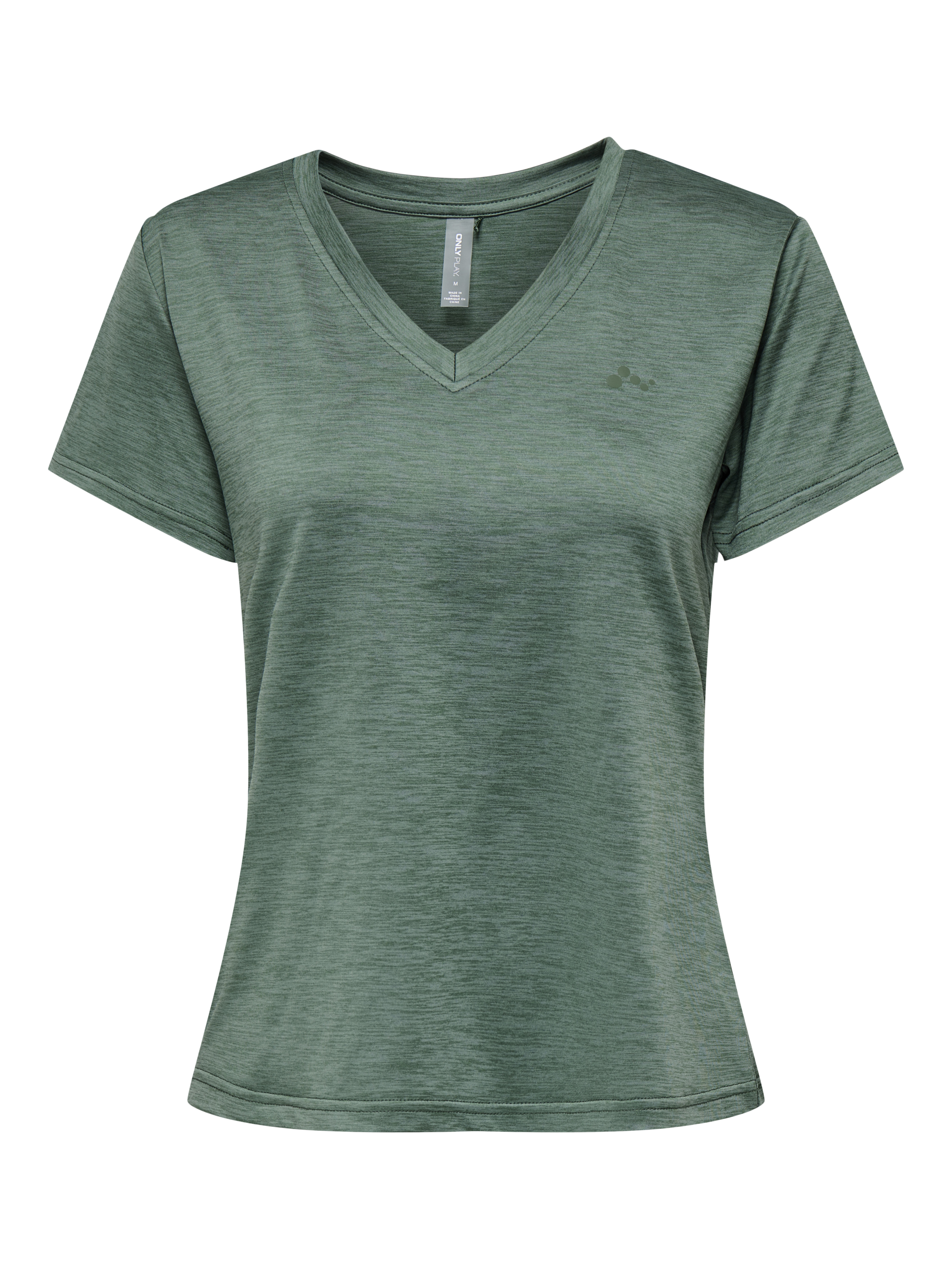 Fitness dames t-shirt km groen