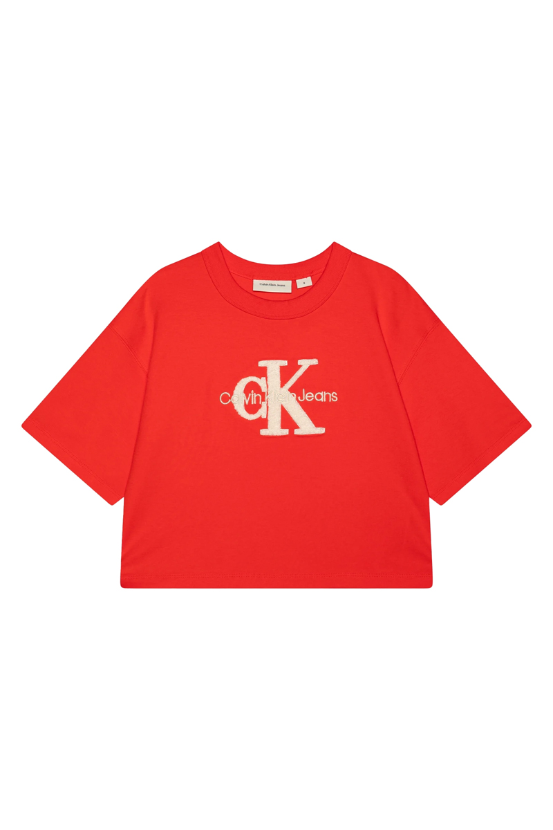 Meisjes t-shirt korte mouw rood