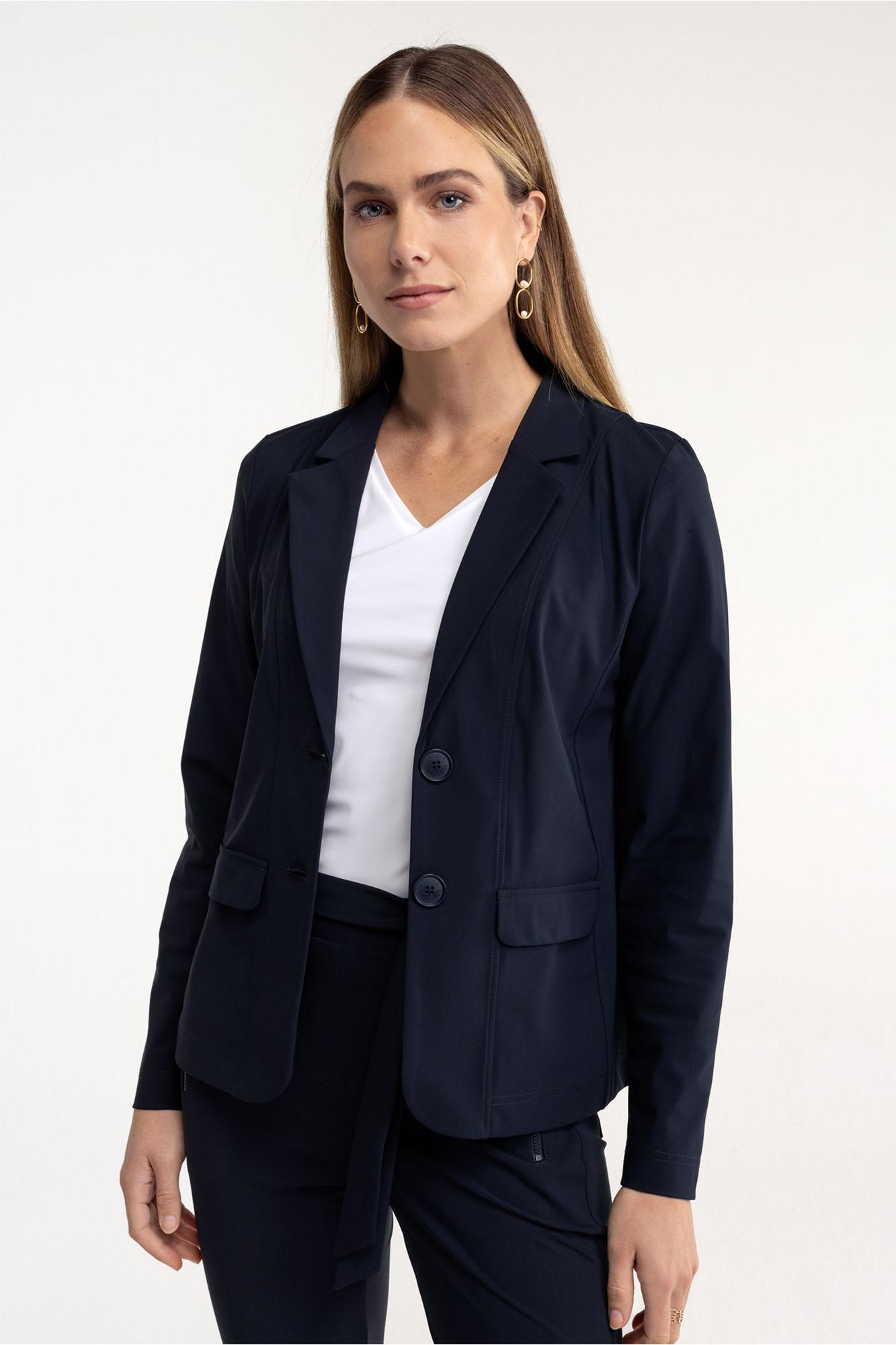 Studio Anneloes Clean blazer Blauw-1 4