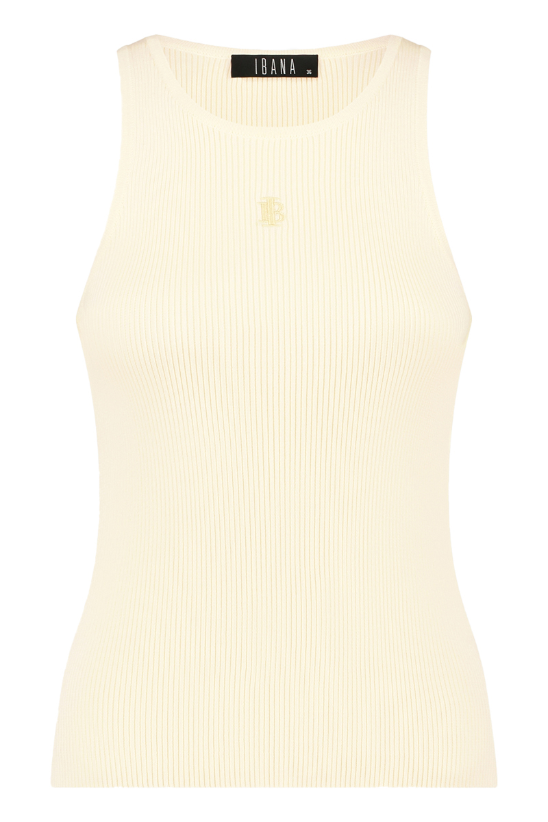 Dames top ecru