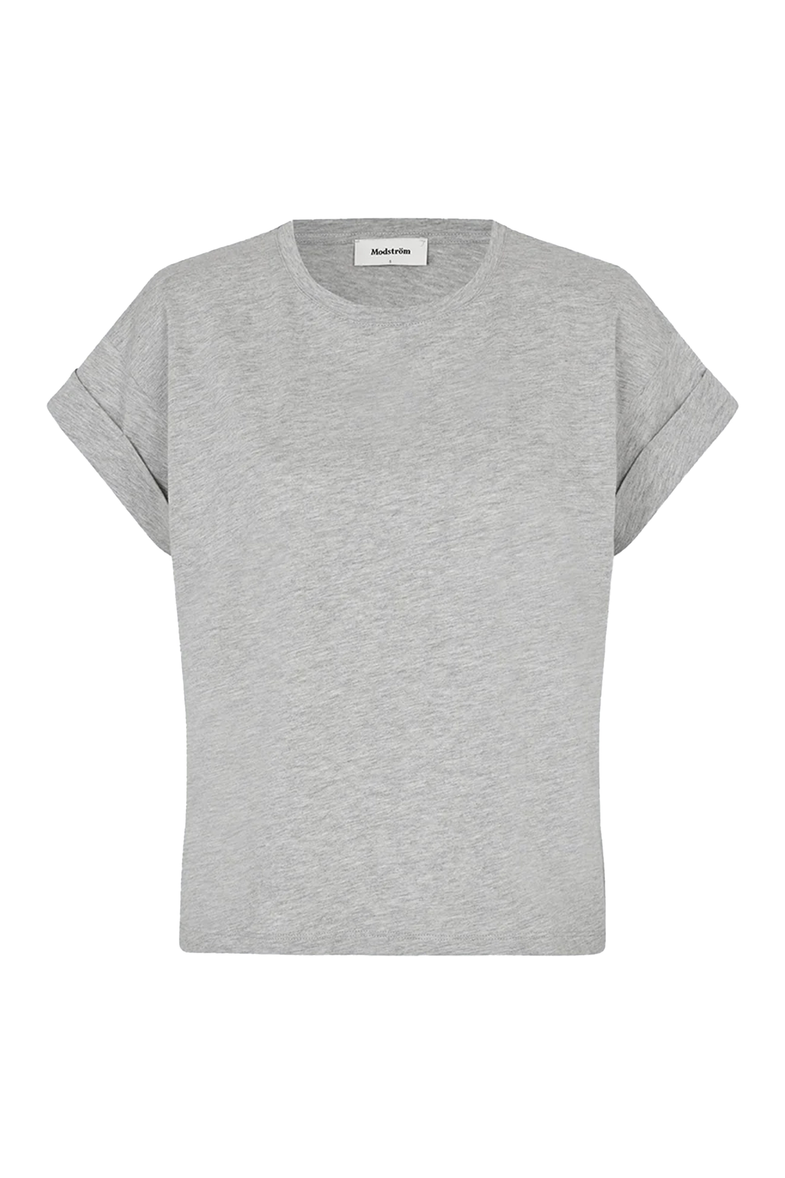 Modström Brazil short melange t-shirt Grijs-1 1