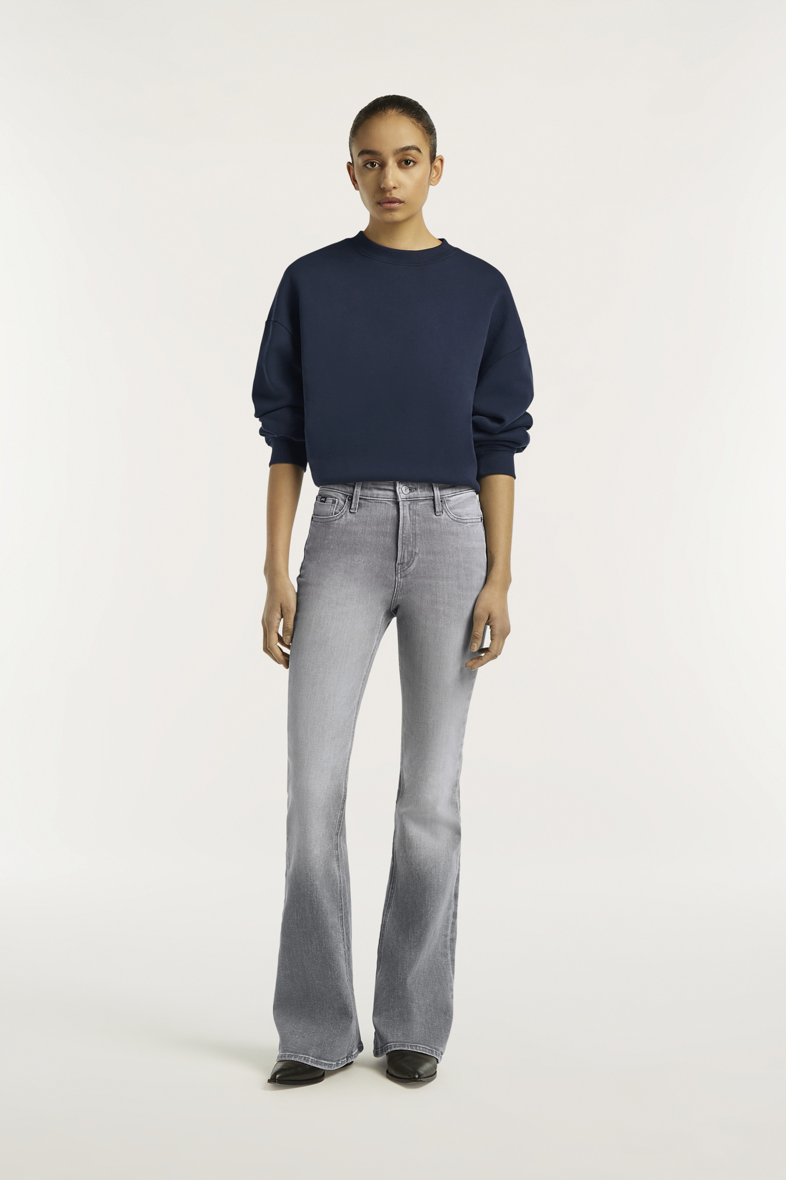 Dames jeans grijs