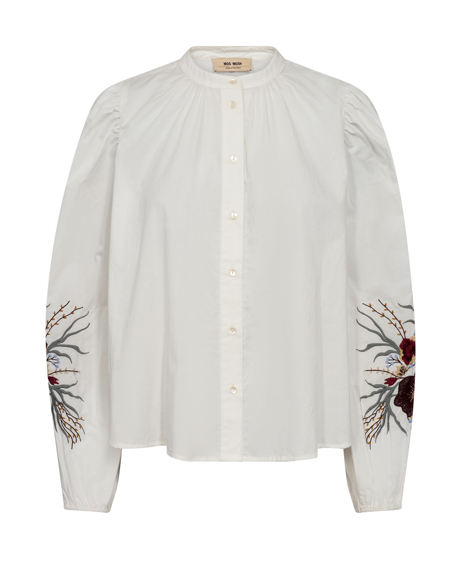 Dames blouse lange mouw ecru