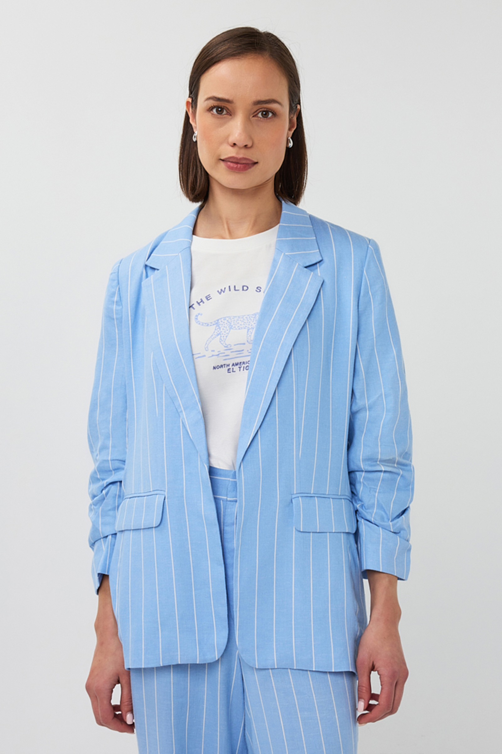 Dames blazer blauw