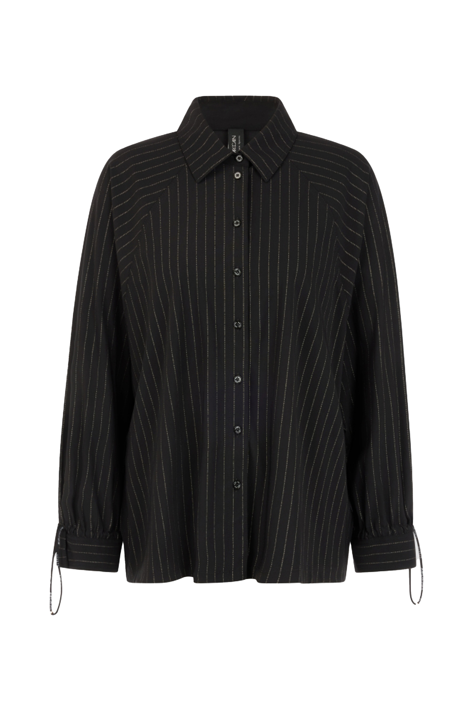Dames blouse lange mouw zwart