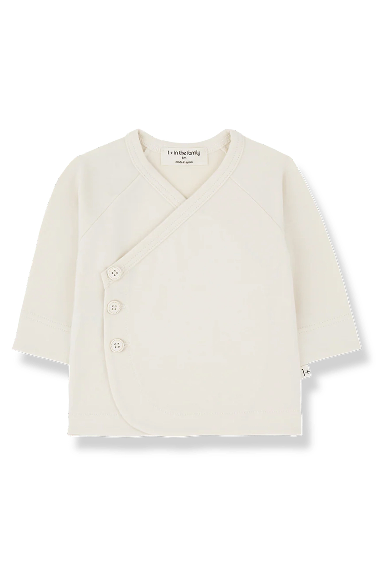 Baby t-shirt lange mouw ecru