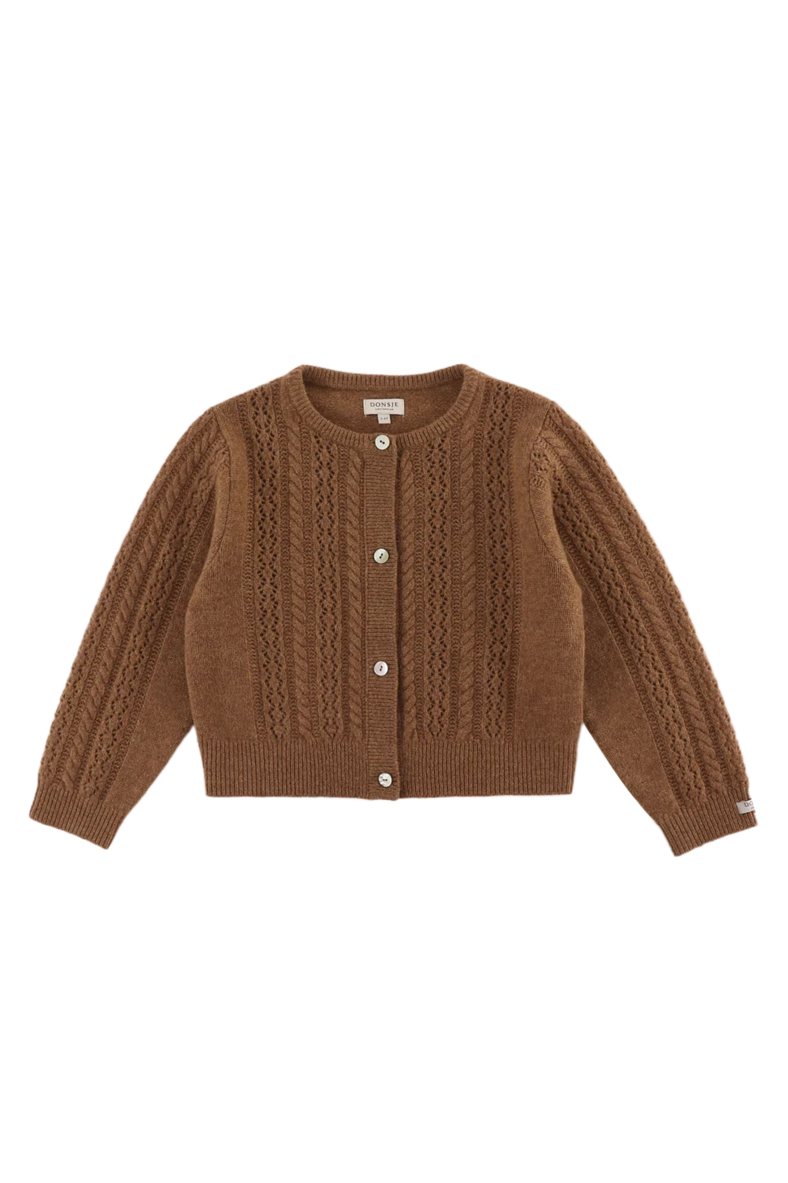 Meisjes vest bruin