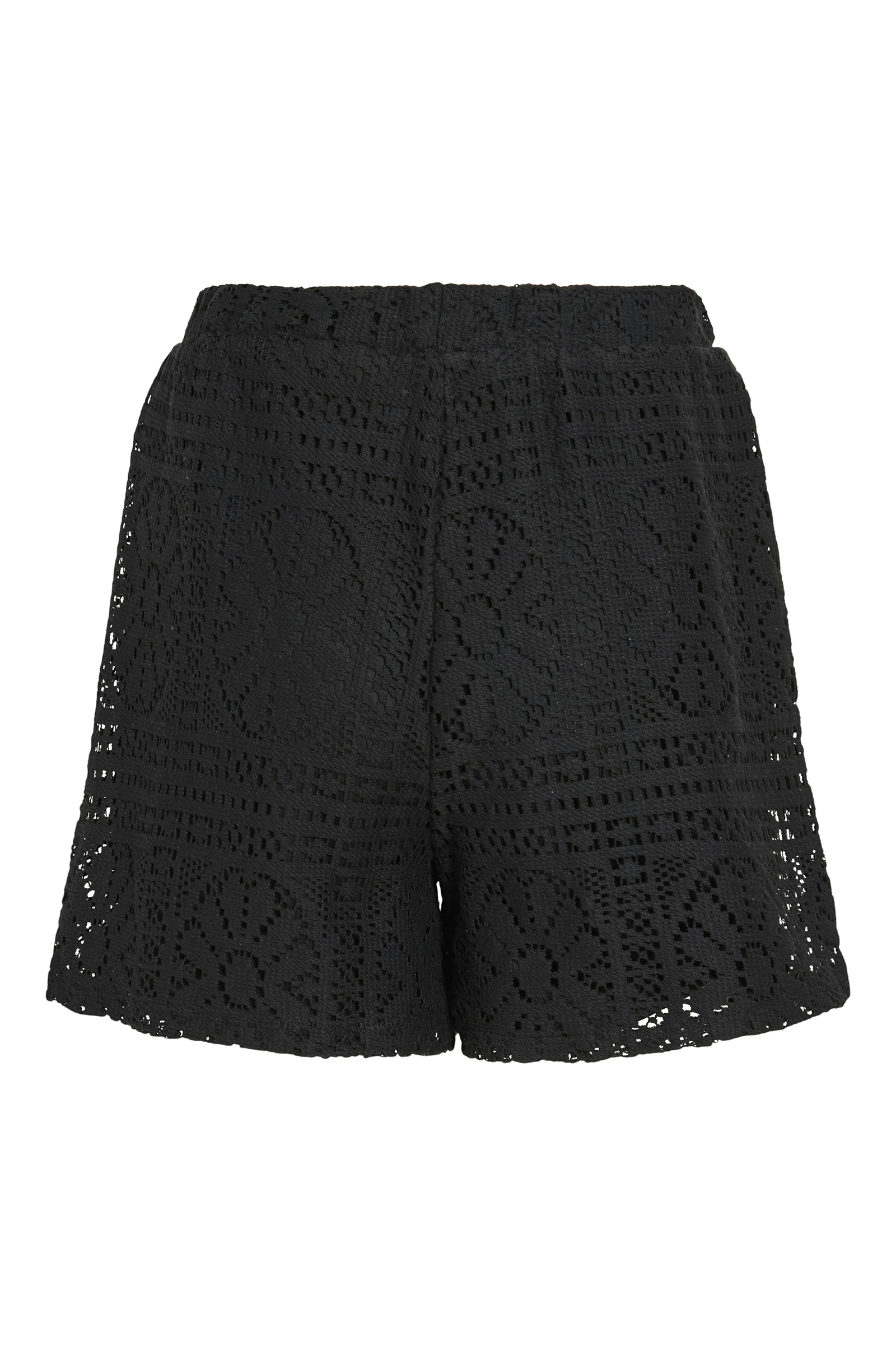 Vila VIMERINDA CROCHET HW SHORTS 295042-Black Beauty 1